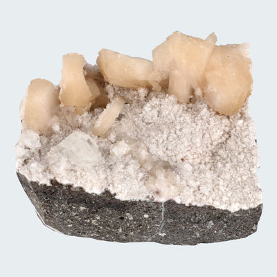 Apophyllit Stilbit Cluster aus Indien (517g) - crystal paradise