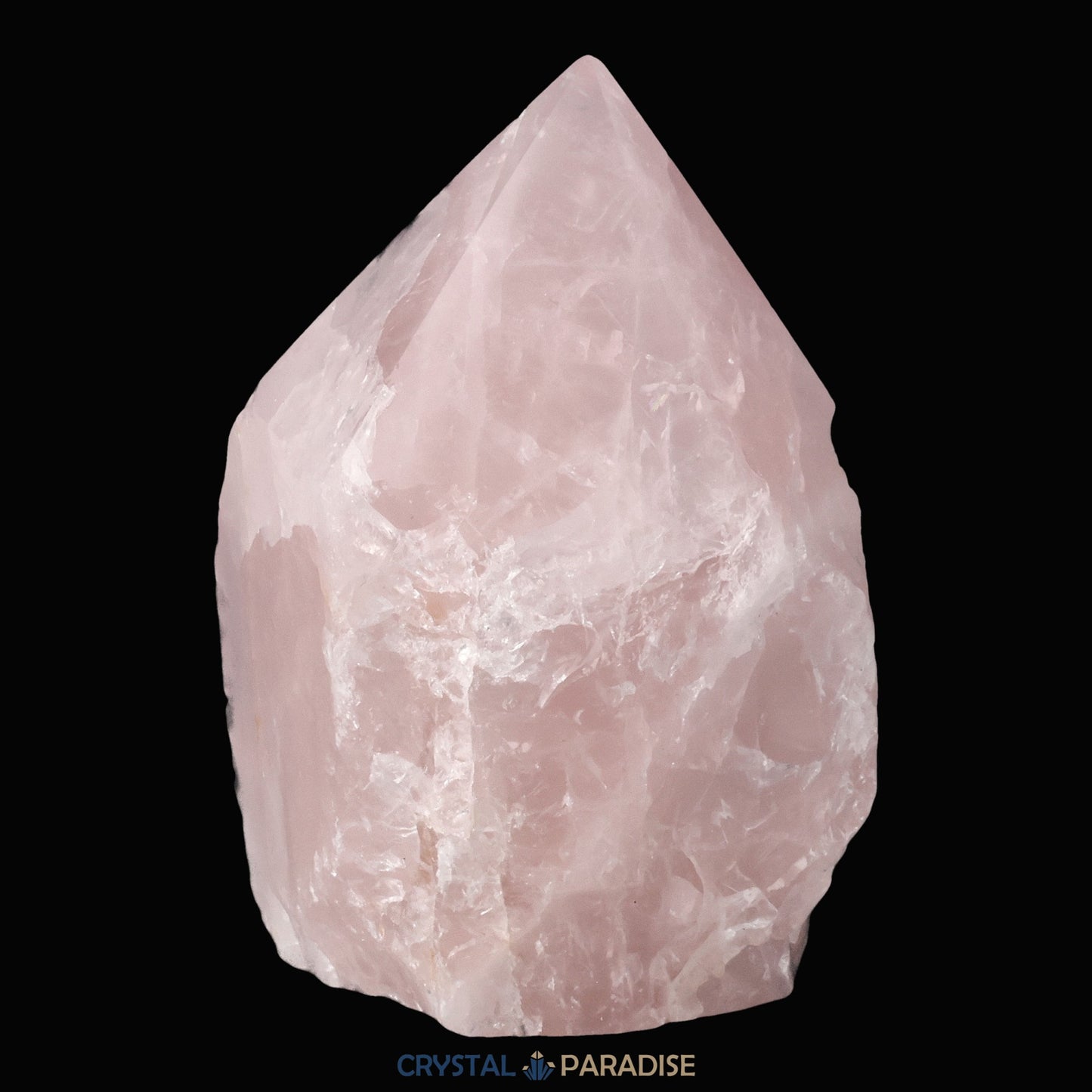 Rosenquarz Spitze aus Brasilien ca. 7 cm - crystal paradise