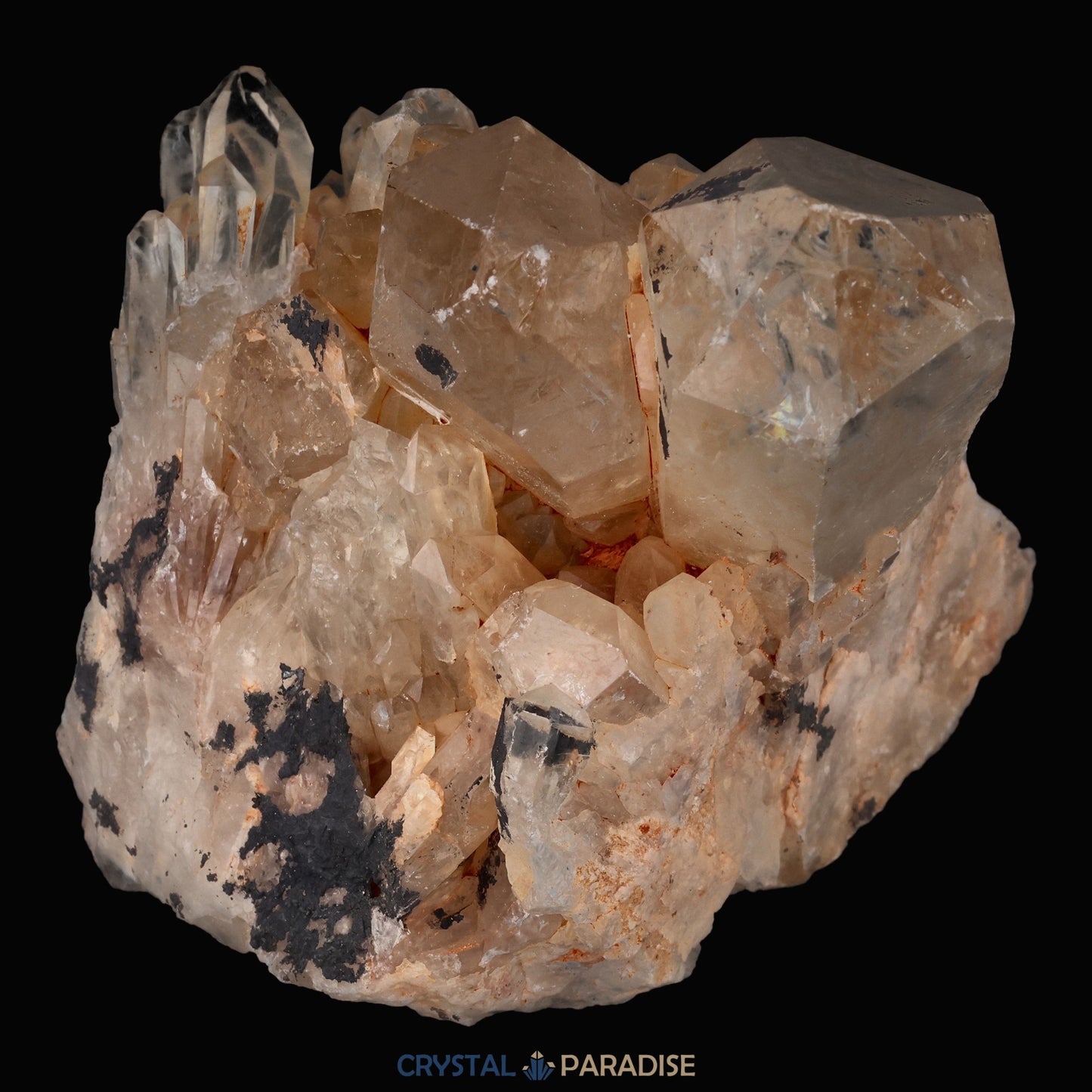 Citrin Handstufe aus Kunduluni, Kongo (660g) - unbehandelt - crystal paradise