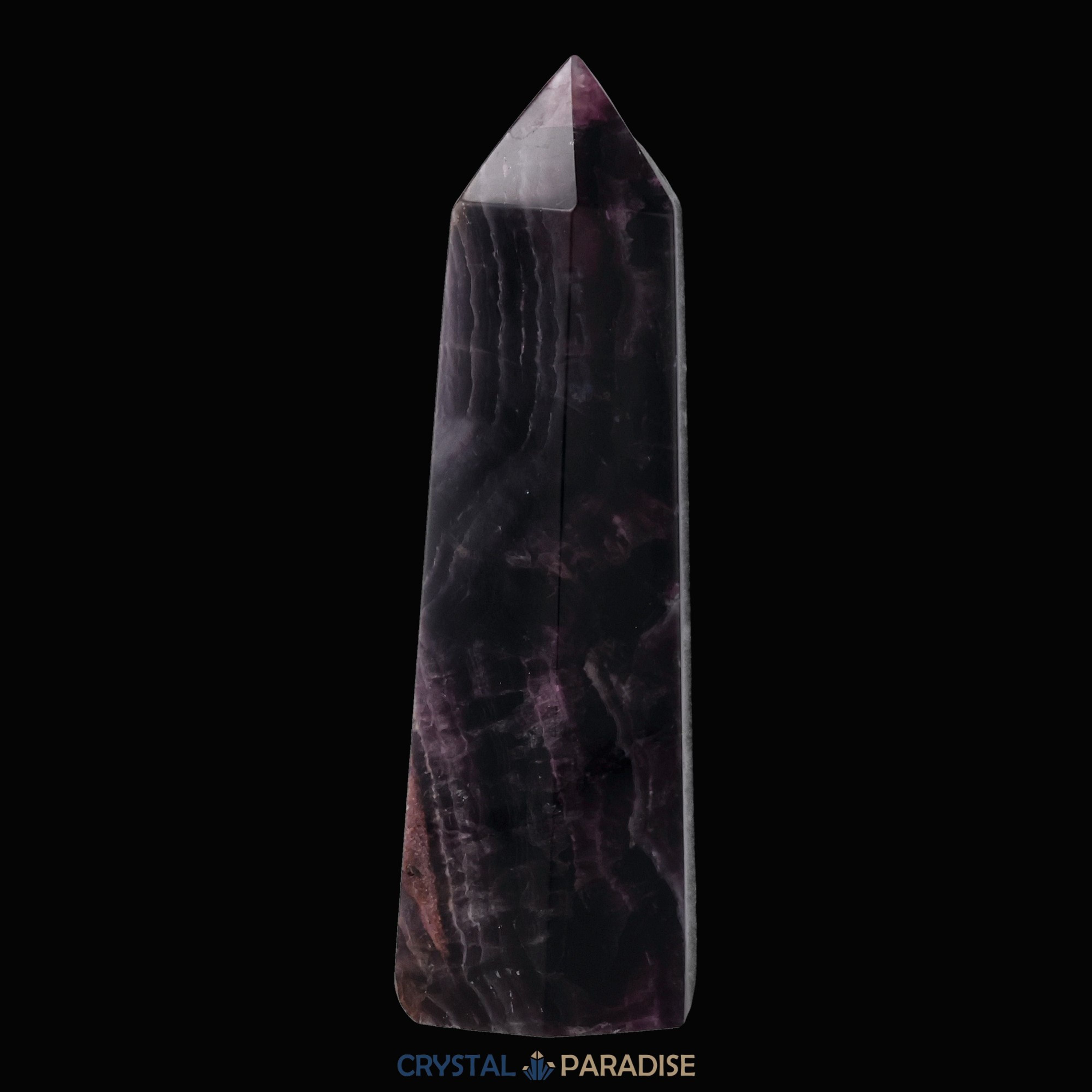 Violetter Fluorit Obelisk aus der inneren Mongolei (395g) – Ansicht 5