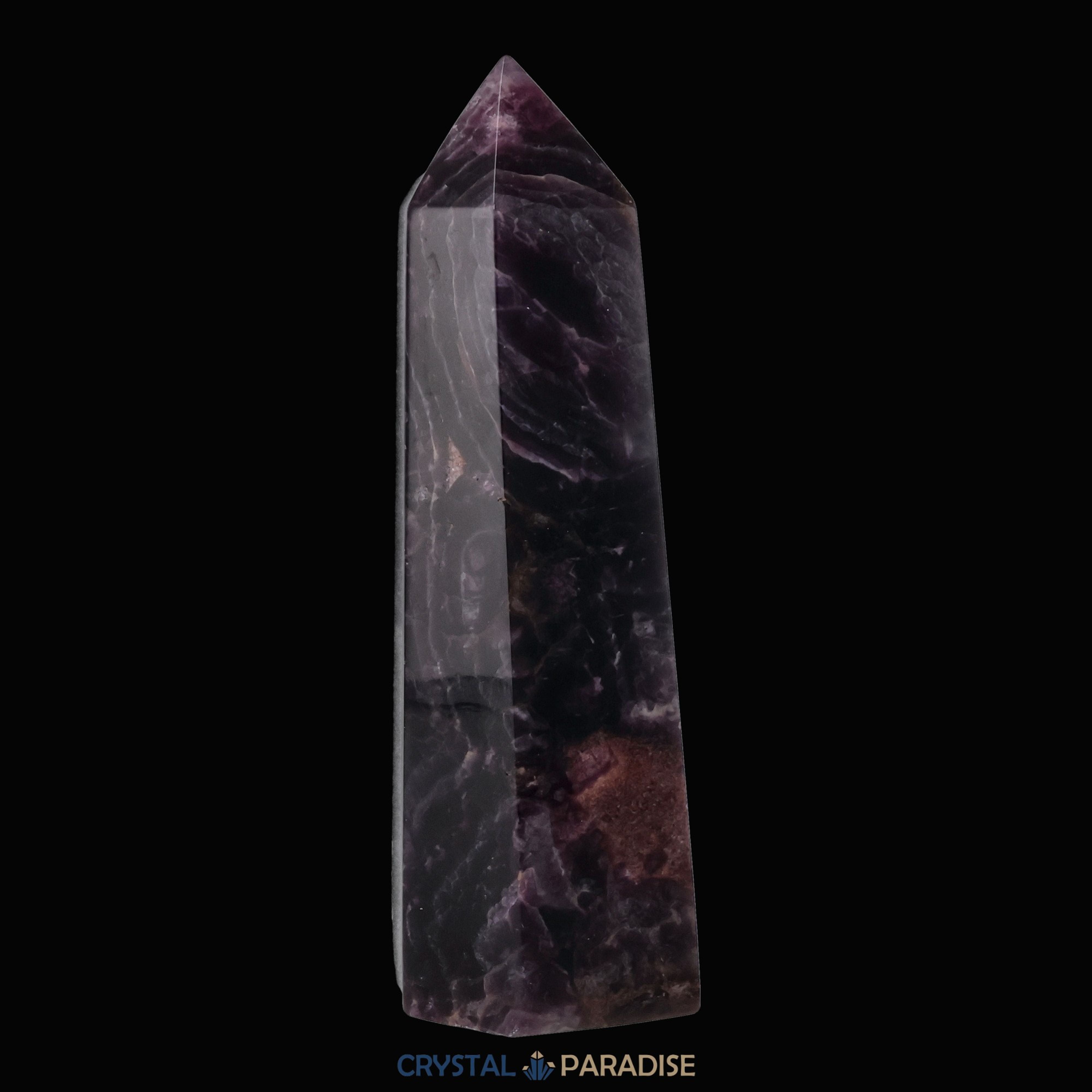 Violetter Fluorit Obelisk aus der inneren Mongolei (395g) – Ansicht 9