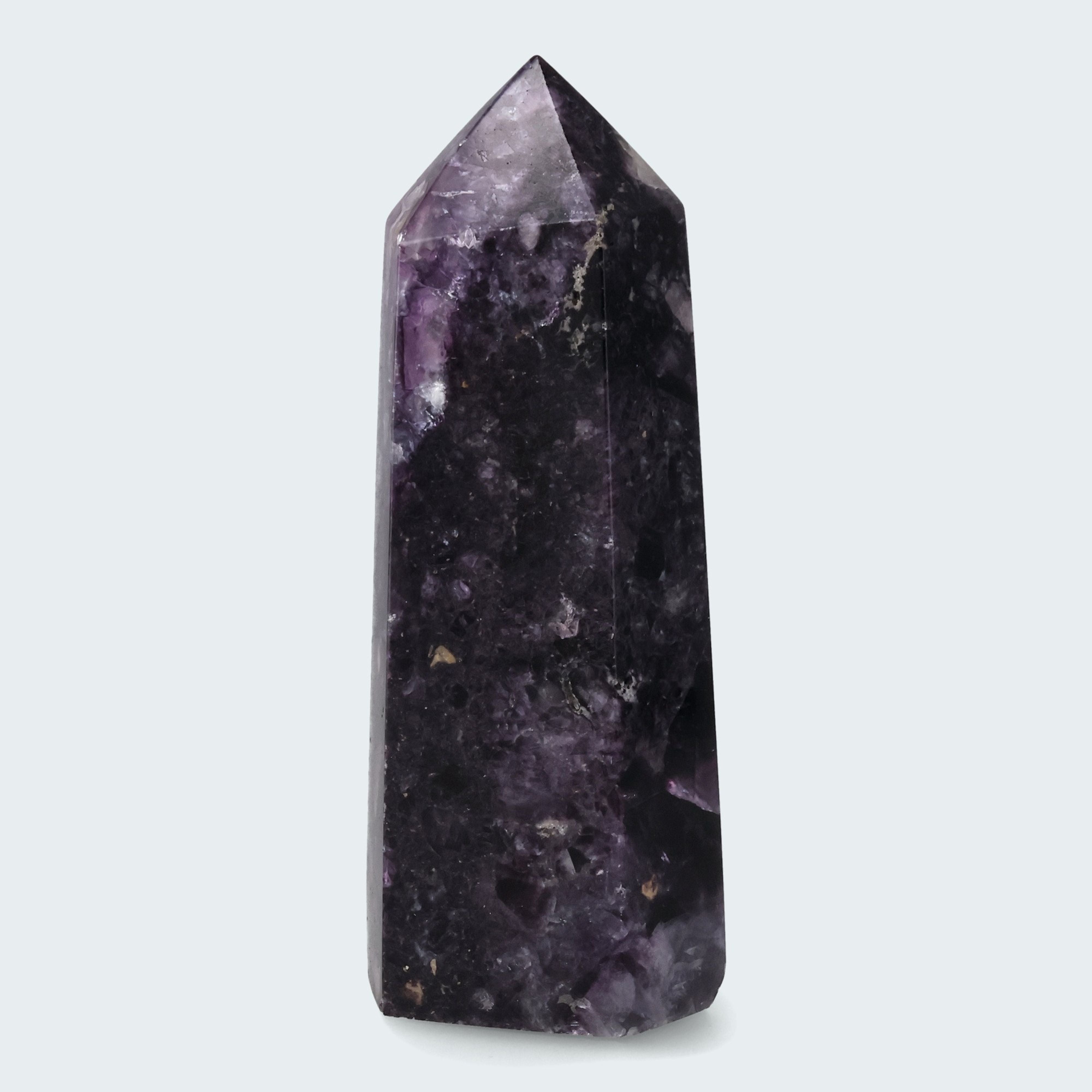 Violetter Fluorit Obelisk aus der inneren Mongolei (599g) – Ansicht 2