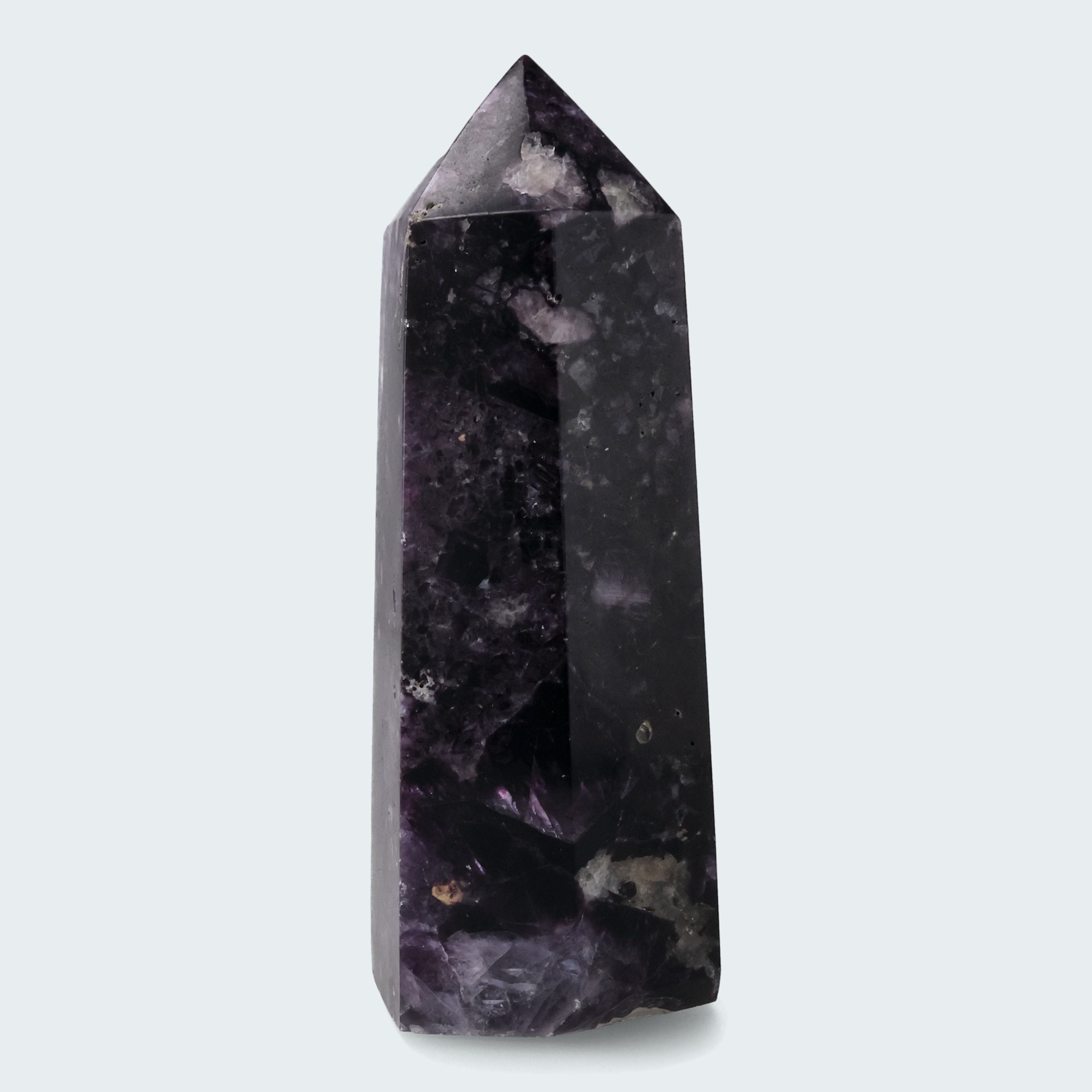 Violetter Fluorit Obelisk aus der inneren Mongolei (599g) – Ansicht 3