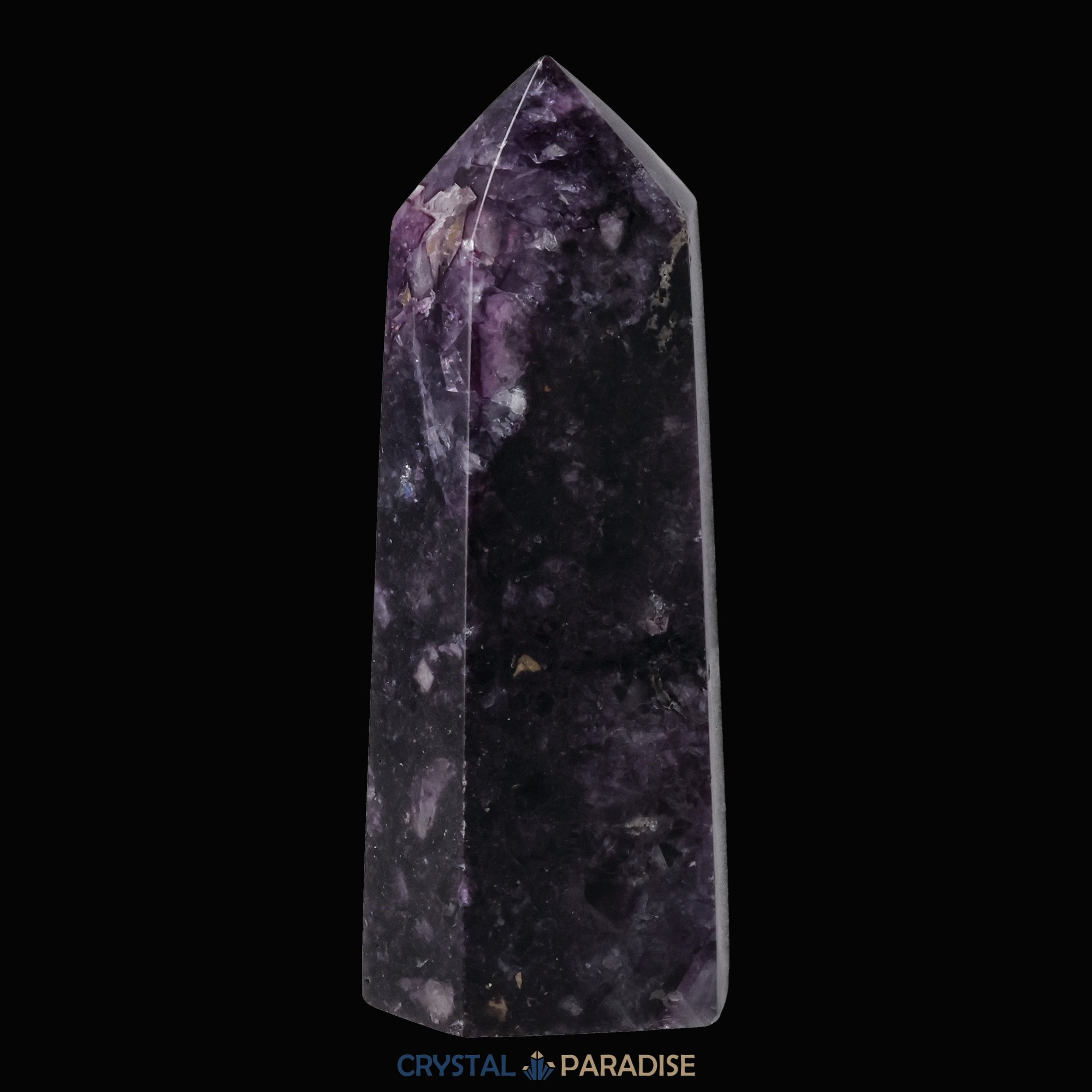 Violetter Fluorit Obelisk aus der inneren Mongolei (599g) – Ansicht 4
