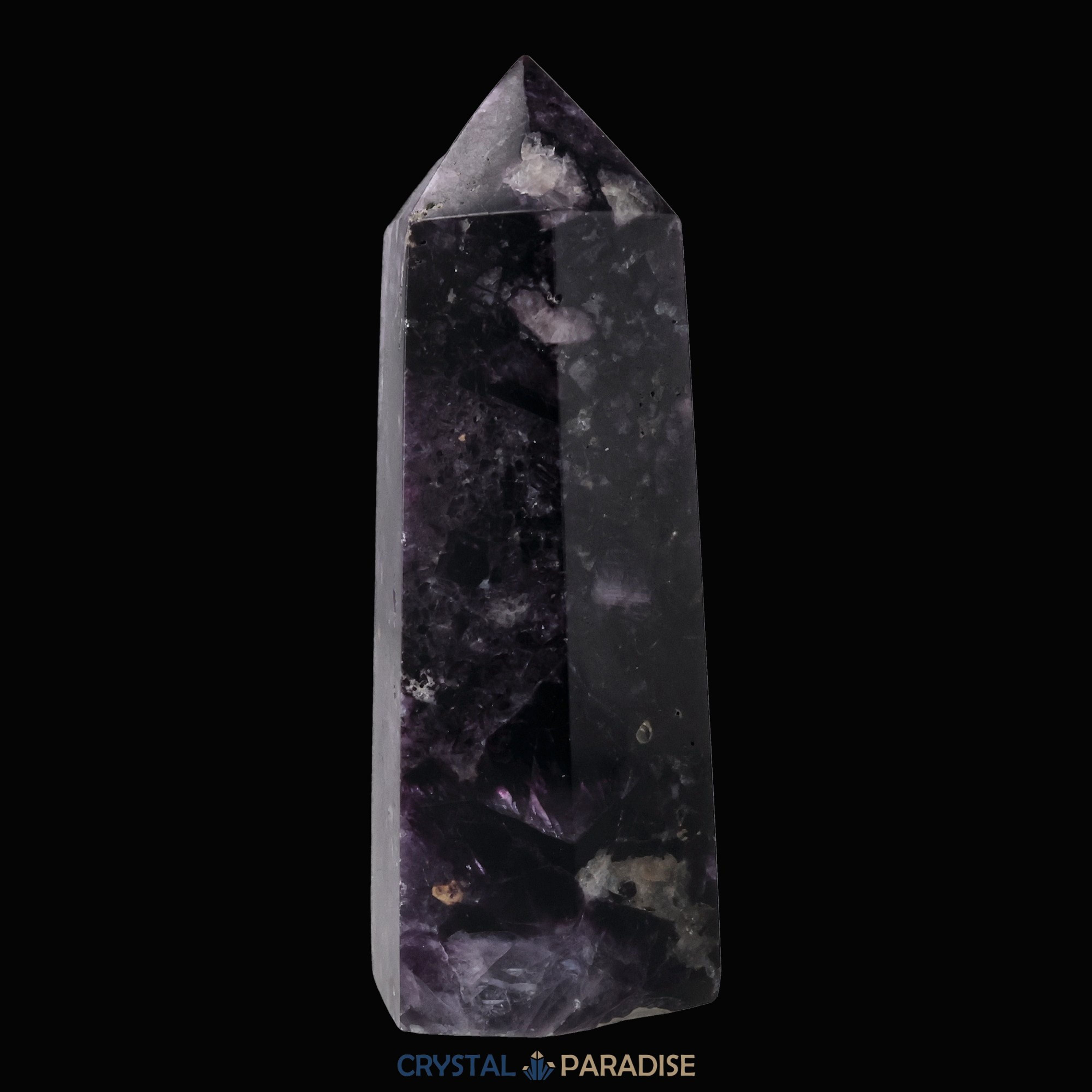 Violetter Fluorit Obelisk aus der inneren Mongolei (599g) – Ansicht 6