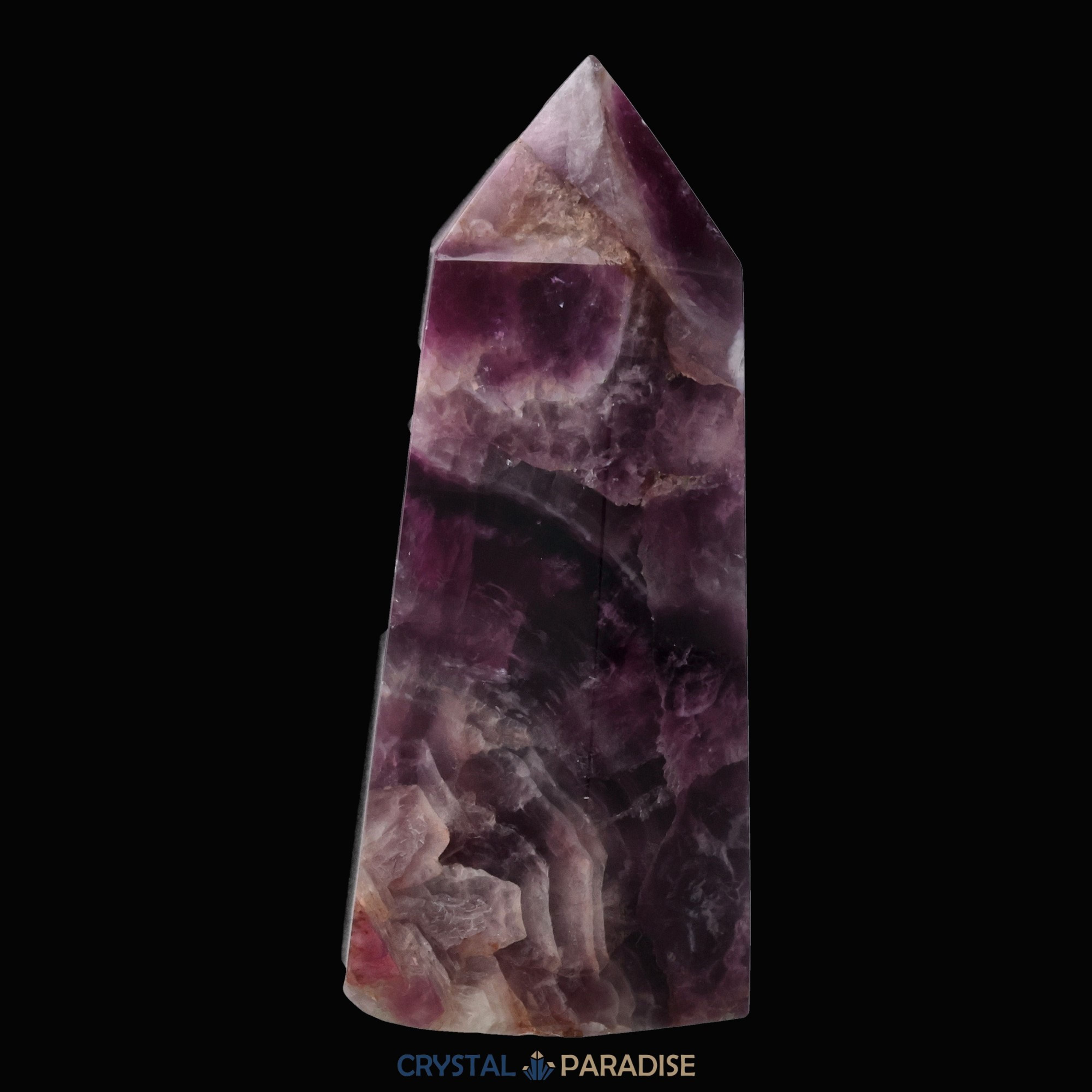 Violetter Fluorit Obelisk aus der inneren Mongolei (712g) – Ansicht 4