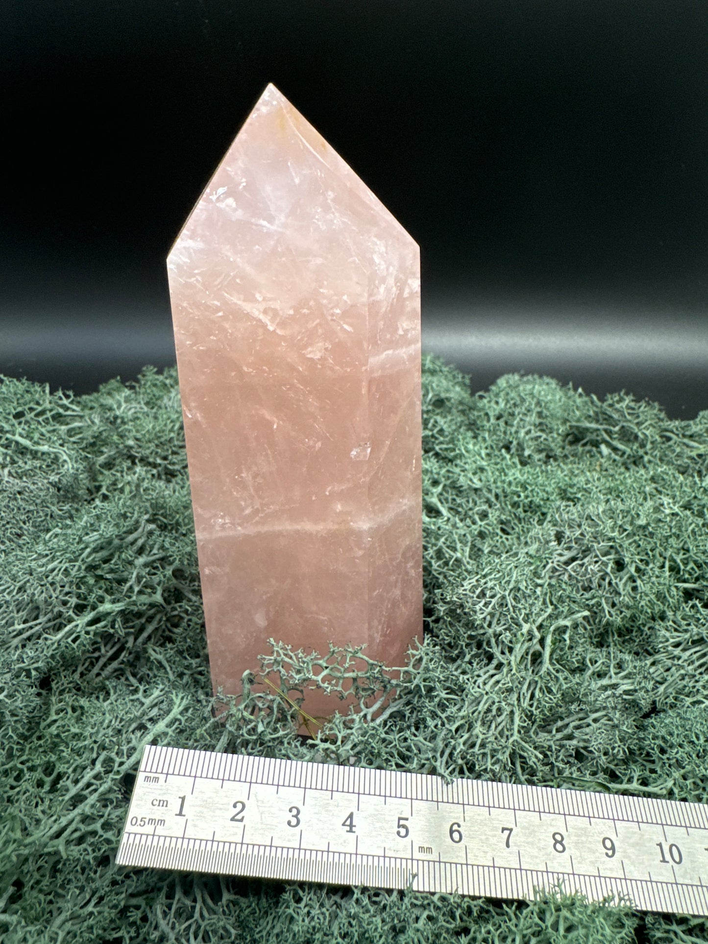 Rosenquarz Obelisk (rosa transparent)- 1 Stück - crystal paradise