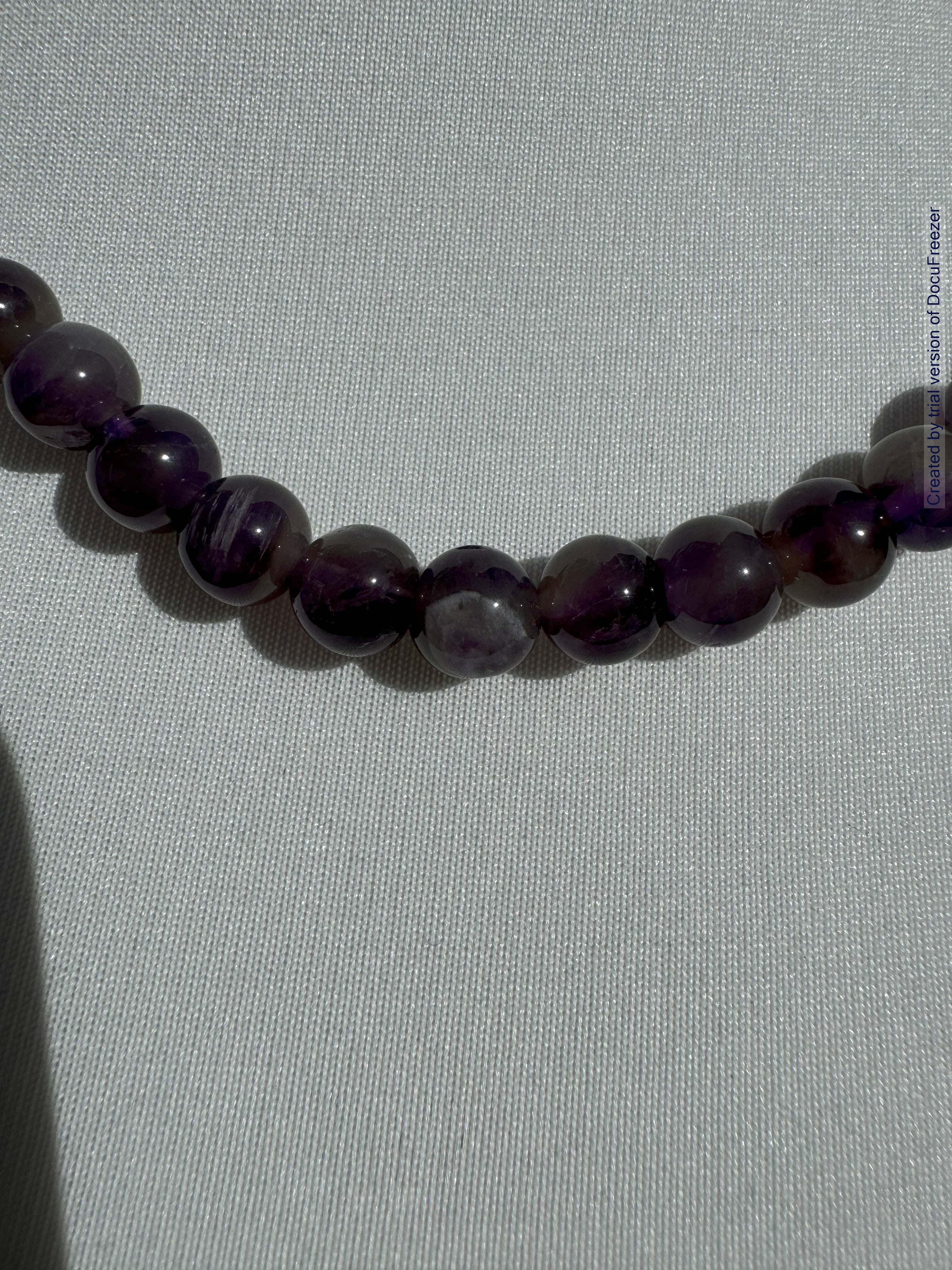 Kette aus Amethyst-Perlen 8 mm -verschiedene Längen - 1 Stück - crystal paradise