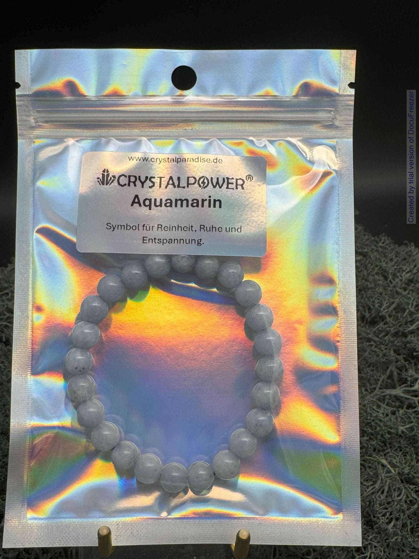 Armband aus Aquamarin-Perlen 8 mm - 1 Stück