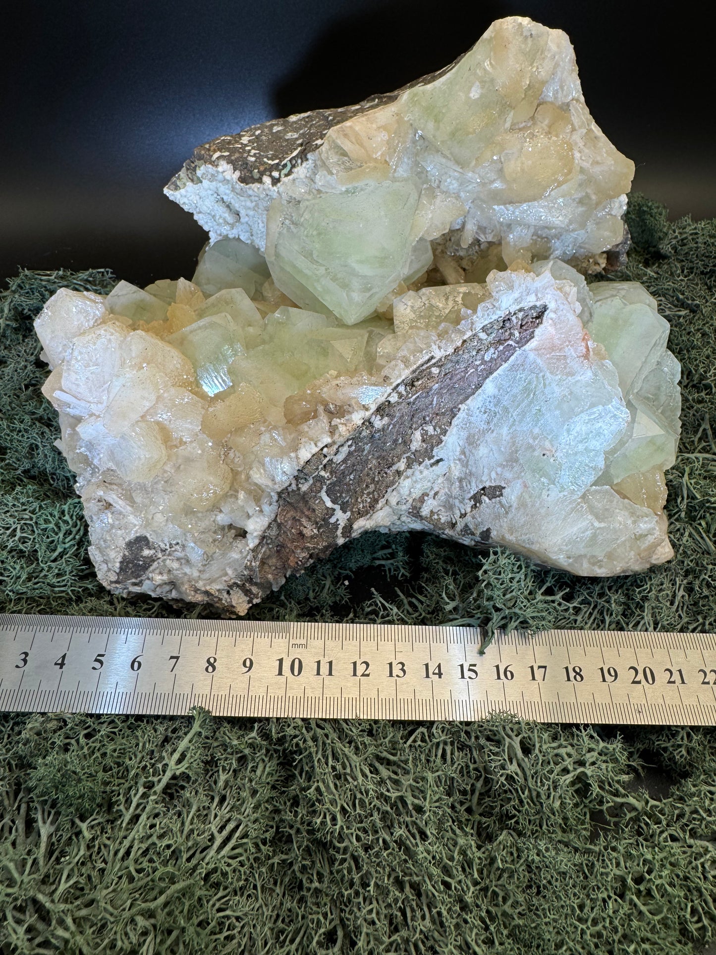 Apophyllite Stilbite Cluster from India (78g)