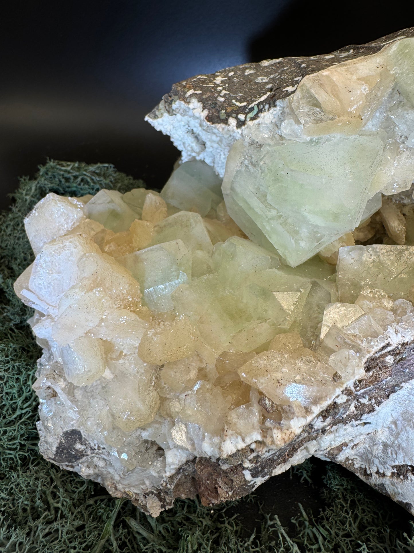 Apophyllite Stilbite Cluster from India (78g)