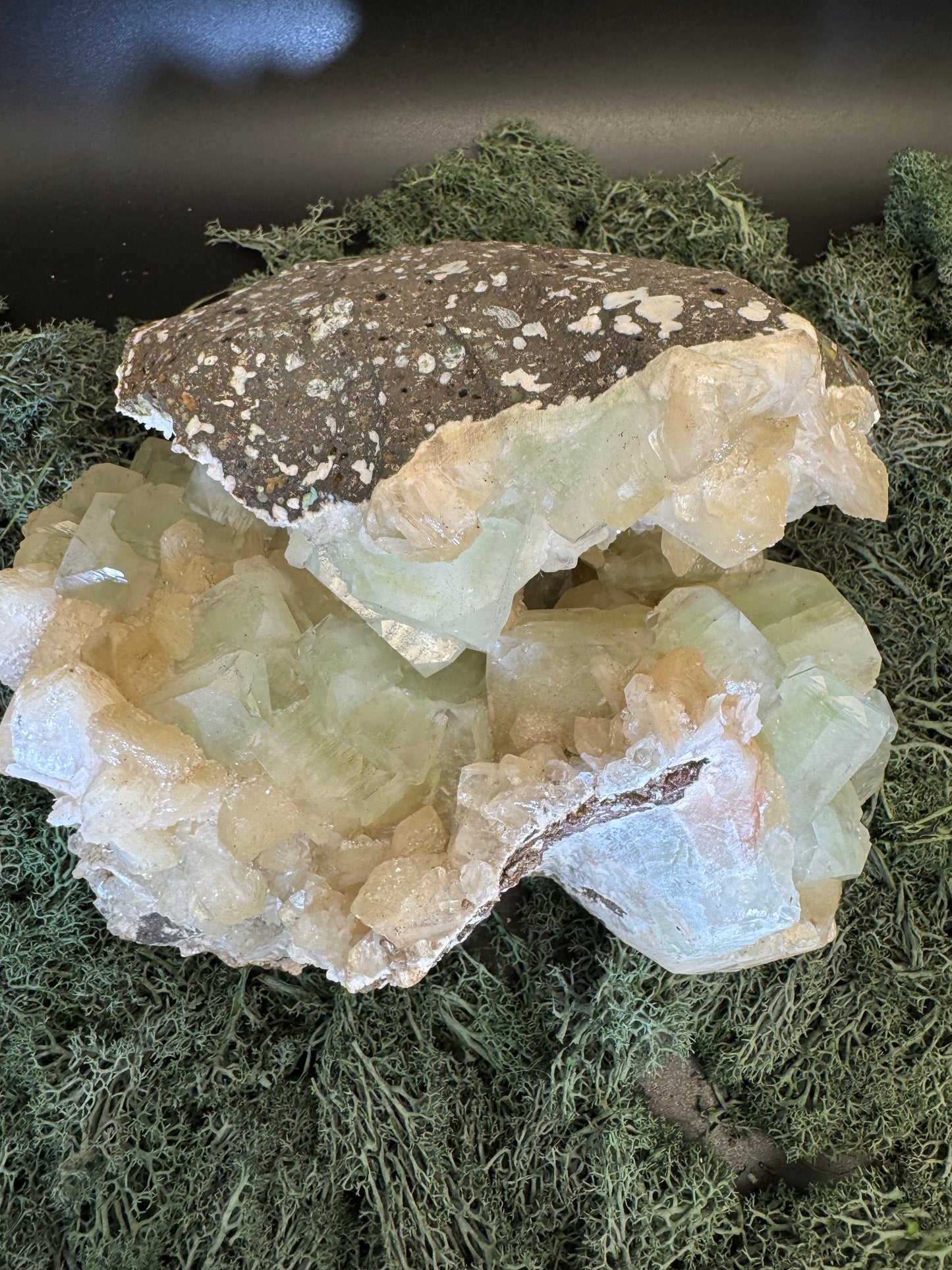 Apophyllite Stilbite Cluster from India (78g)