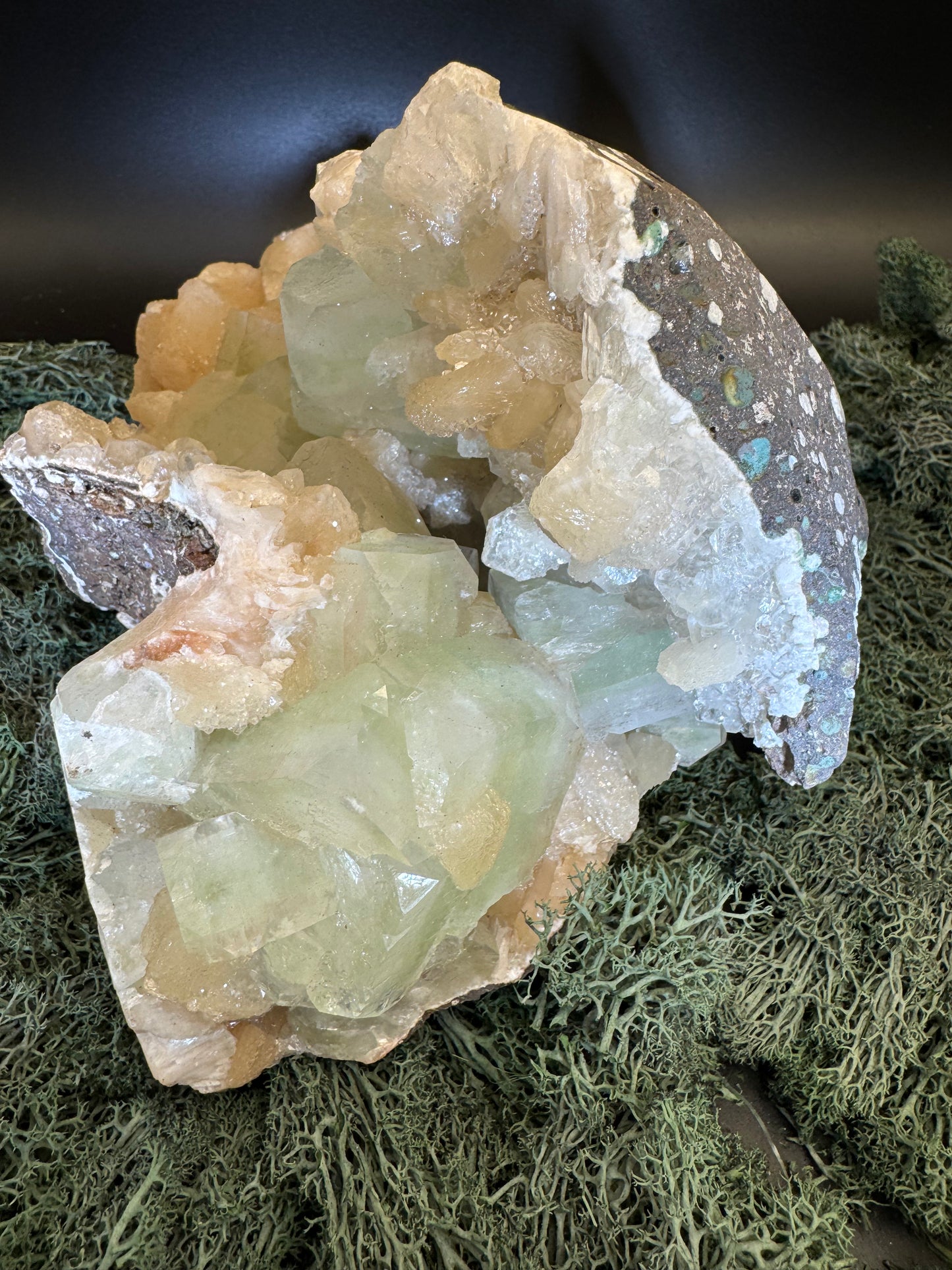 Apophyllite Stilbite Cluster from India (78g)