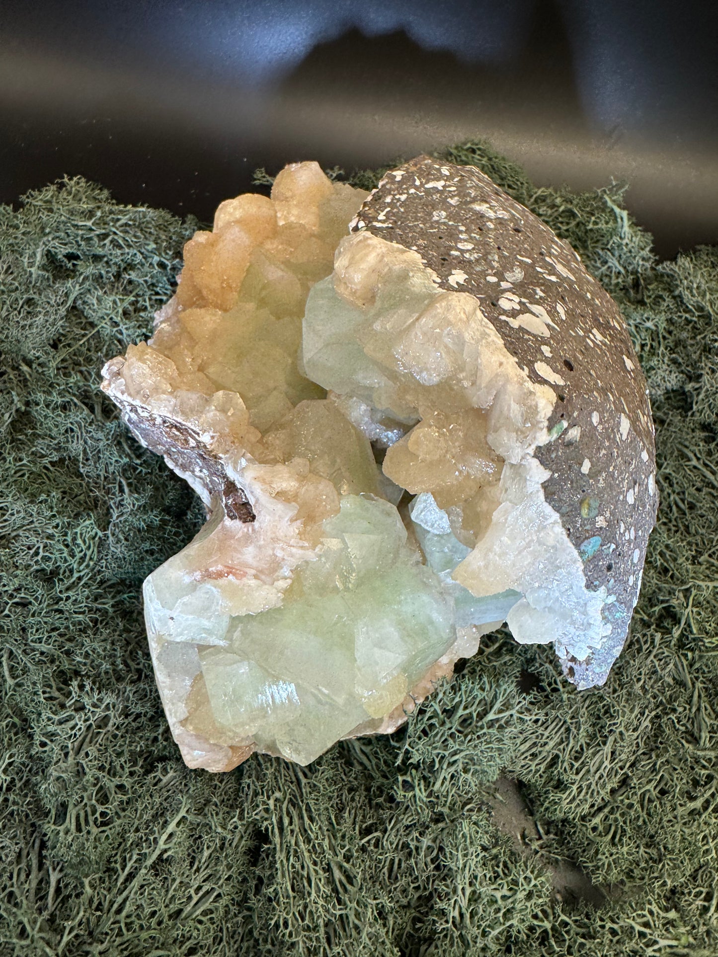 Apophyllite Stilbite Cluster from India (78g)