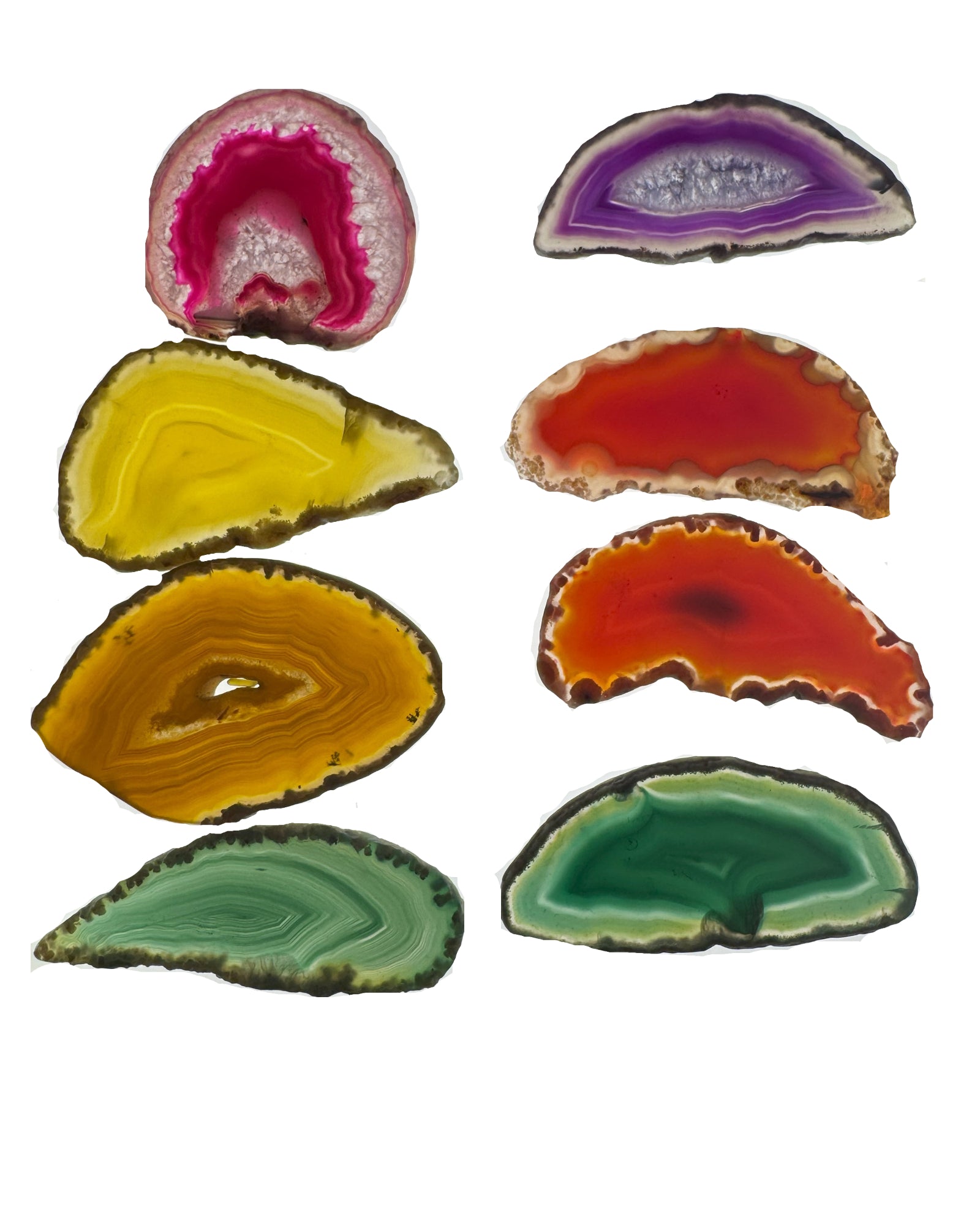 Achatscheibe gefärbt - ca. 6-9 cm - crystal paradise