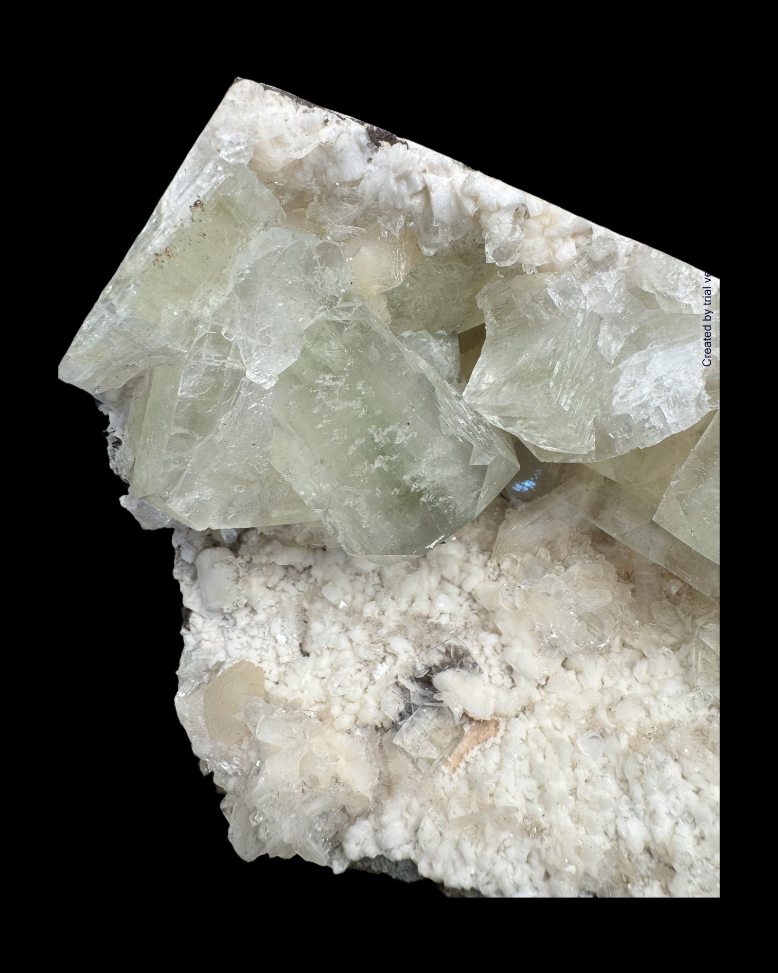Grüner Apophyllit mit Stilbit L Cluster aus Maharashtra, Nashik pune, Indien (1033g) - crystal paradise