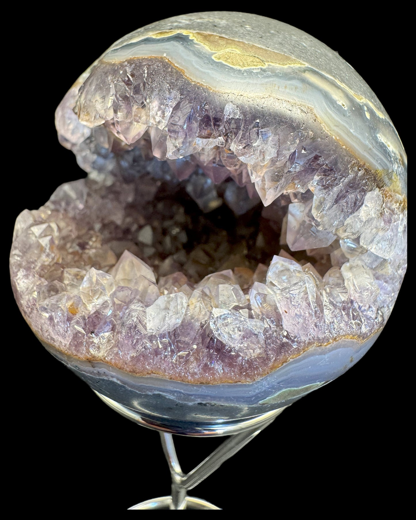 Amethyst ball medium (amethyst quartz) - 1 piece approx. 8cm