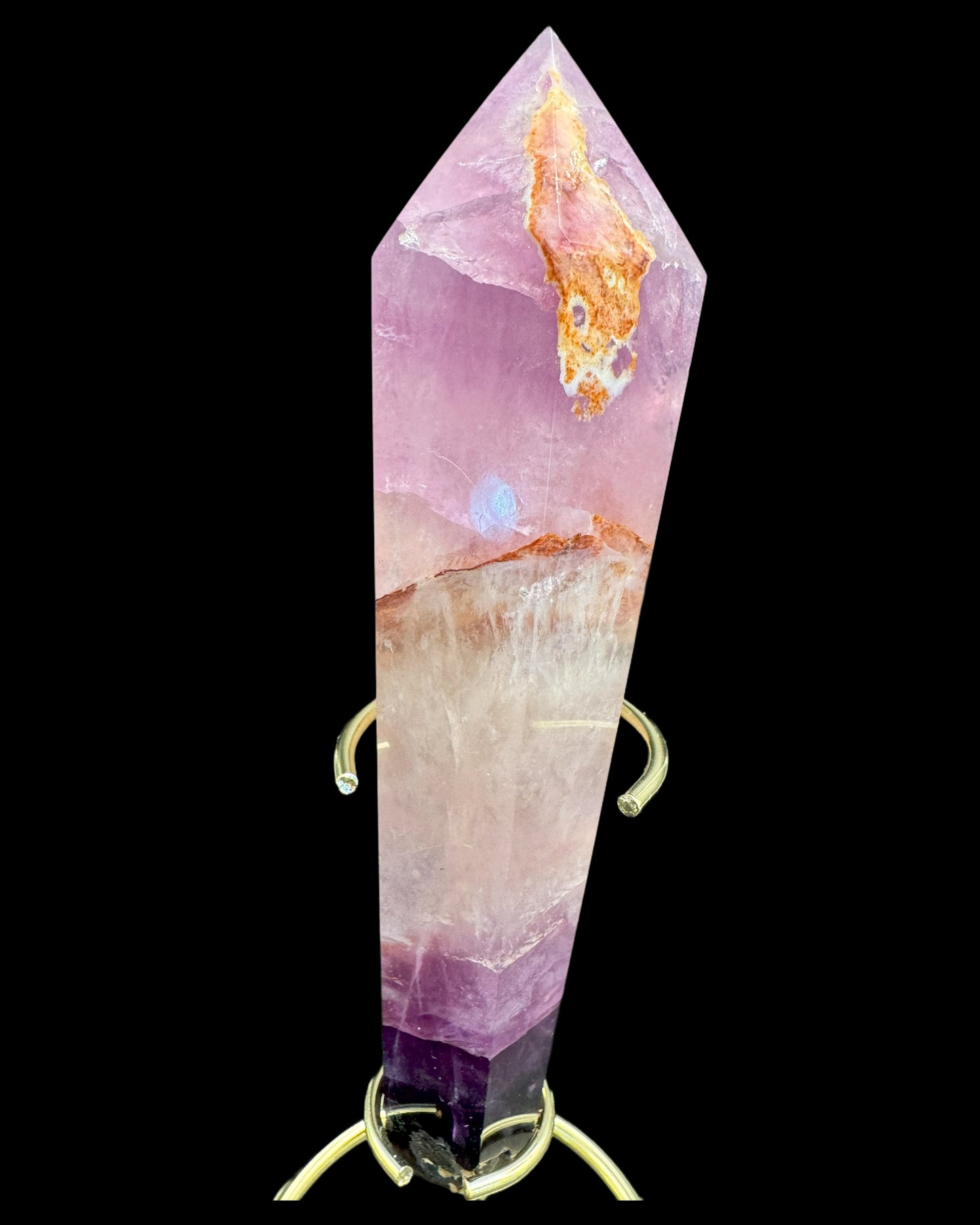 Pink Fluorite Point Large - 1 Piece (approx. 220-450g) 