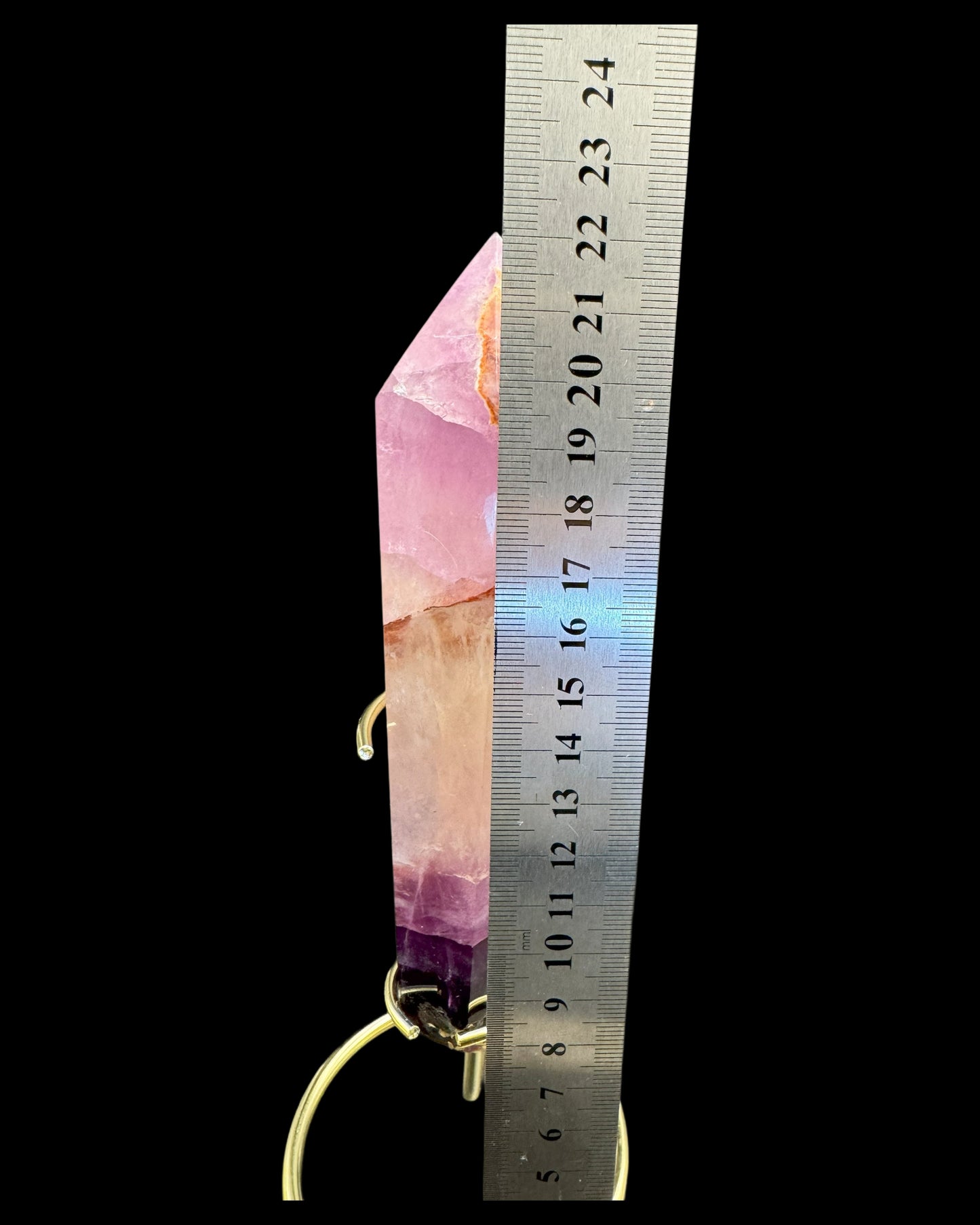 Pink Fluorite Point Large - 1 Piece (approx. 220-450g) 