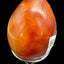 Decoration: Heart on a black base made of carnelian agate