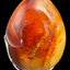 Decoration: Heart on a black base made of carnelian agate