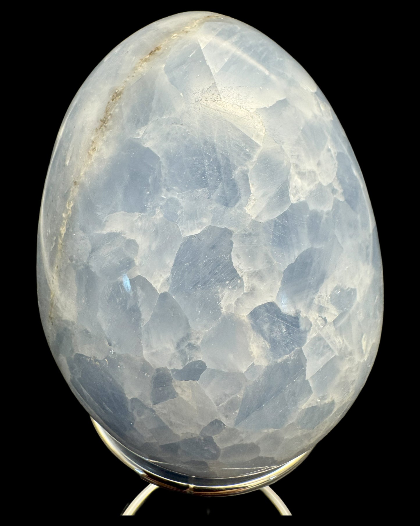 Blue Calcite palm stone from Pakistan - 1 piece