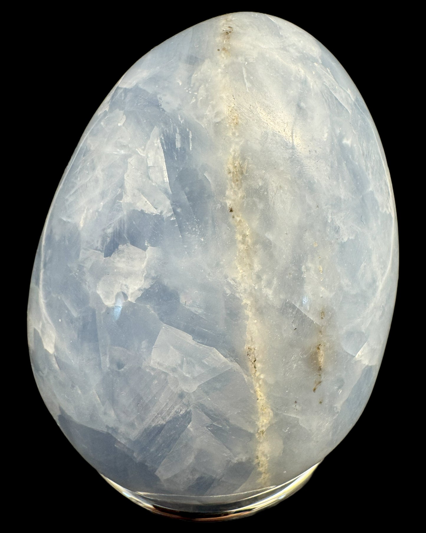 Blue Calcite palm stone from Pakistan - 1 piece