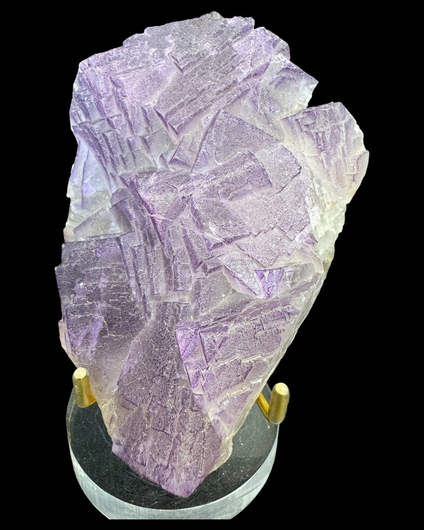 Fluorite hand step from Baluchistan/Pakistan (527g) - beautiful crystal system 