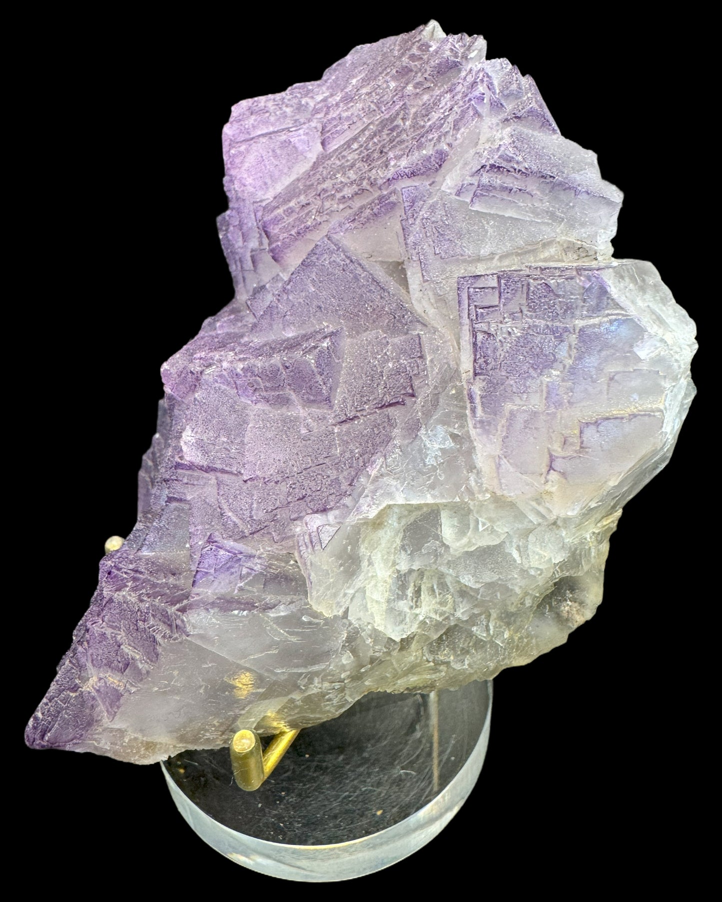 Fluorite hand step from Baluchistan/Pakistan (527g) - beautiful crystal system 