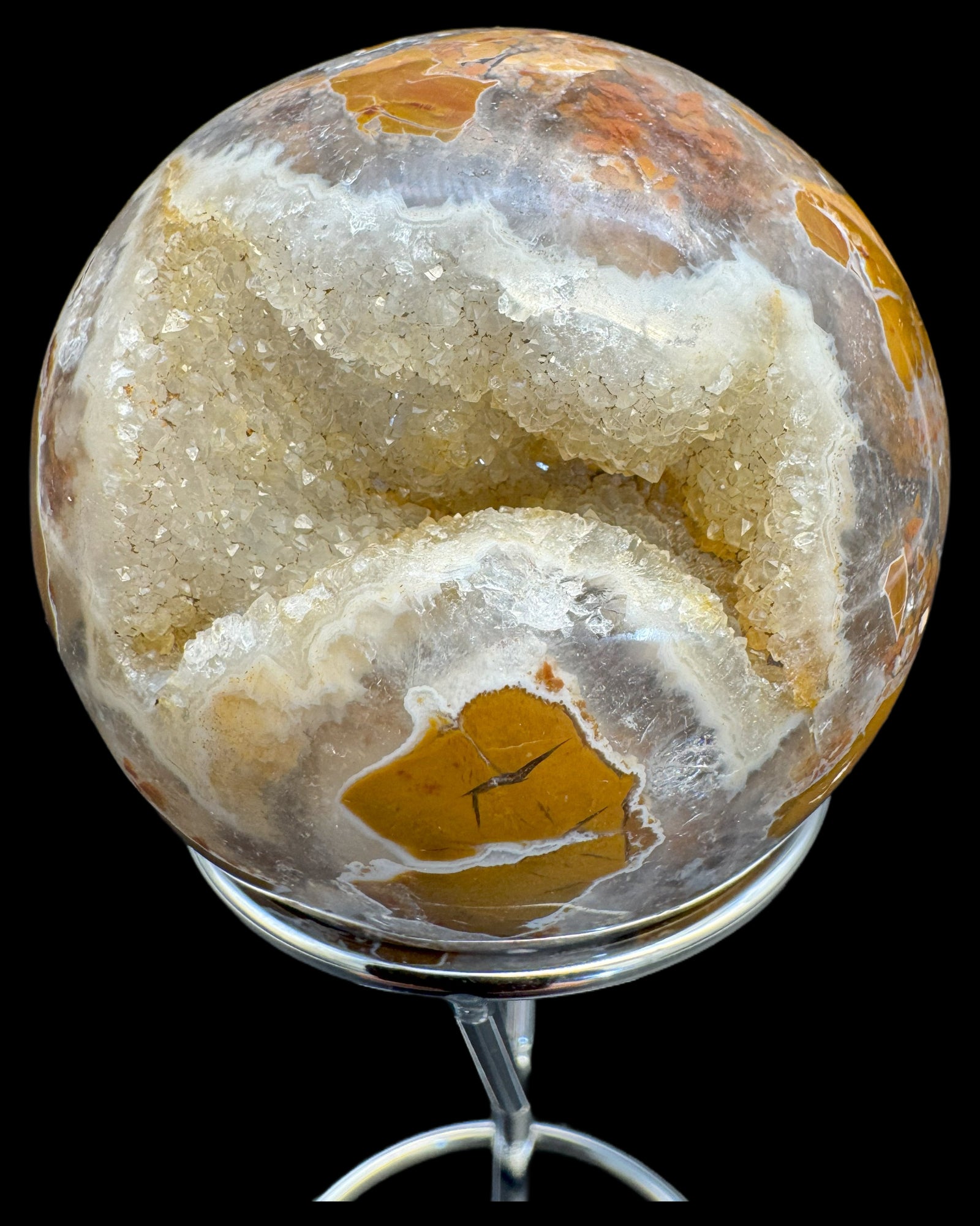 Deko: Kugel aus Maligano Jaspis - crystal paradise