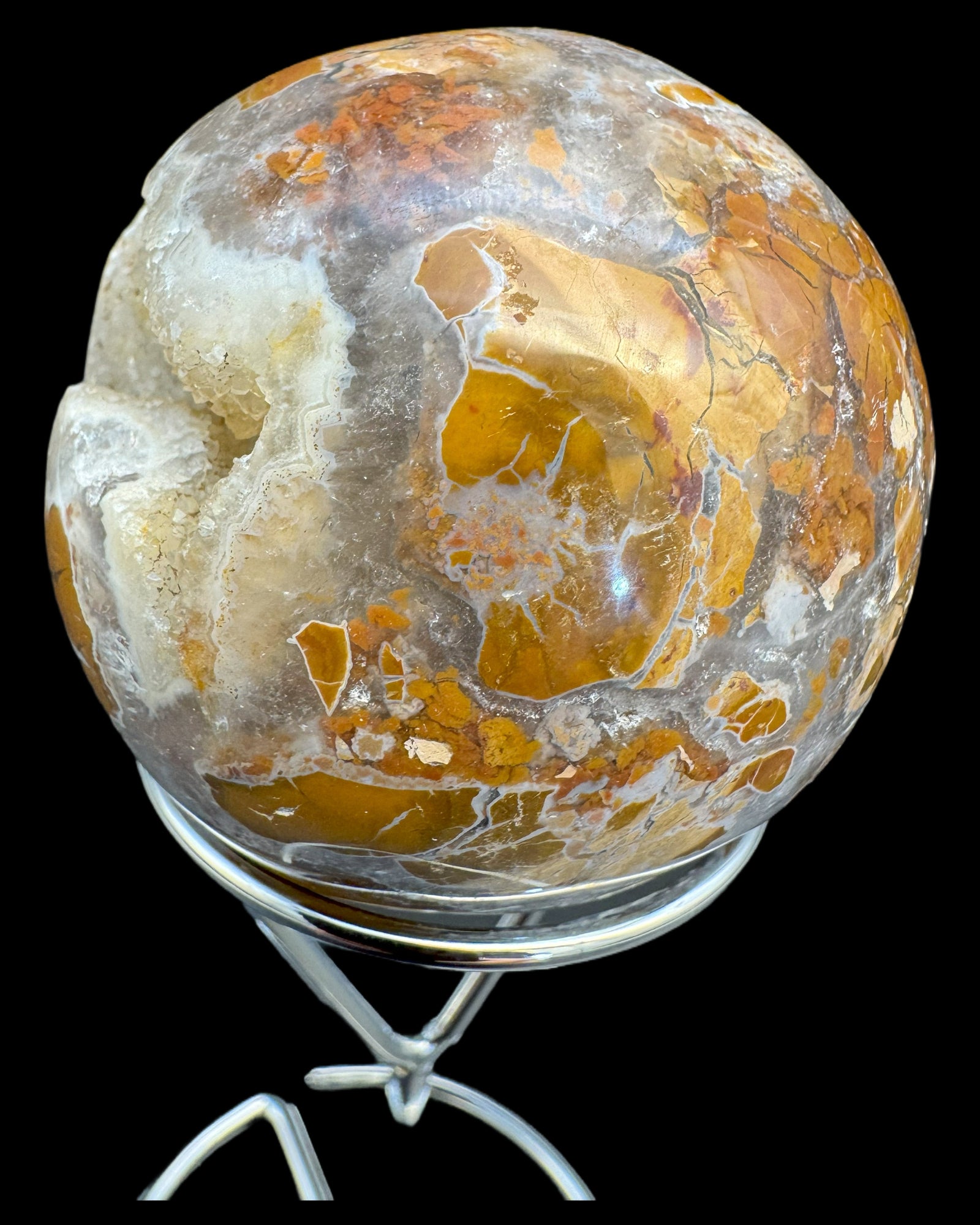 Deko: Kugel aus Maligano Jaspis - crystal paradise