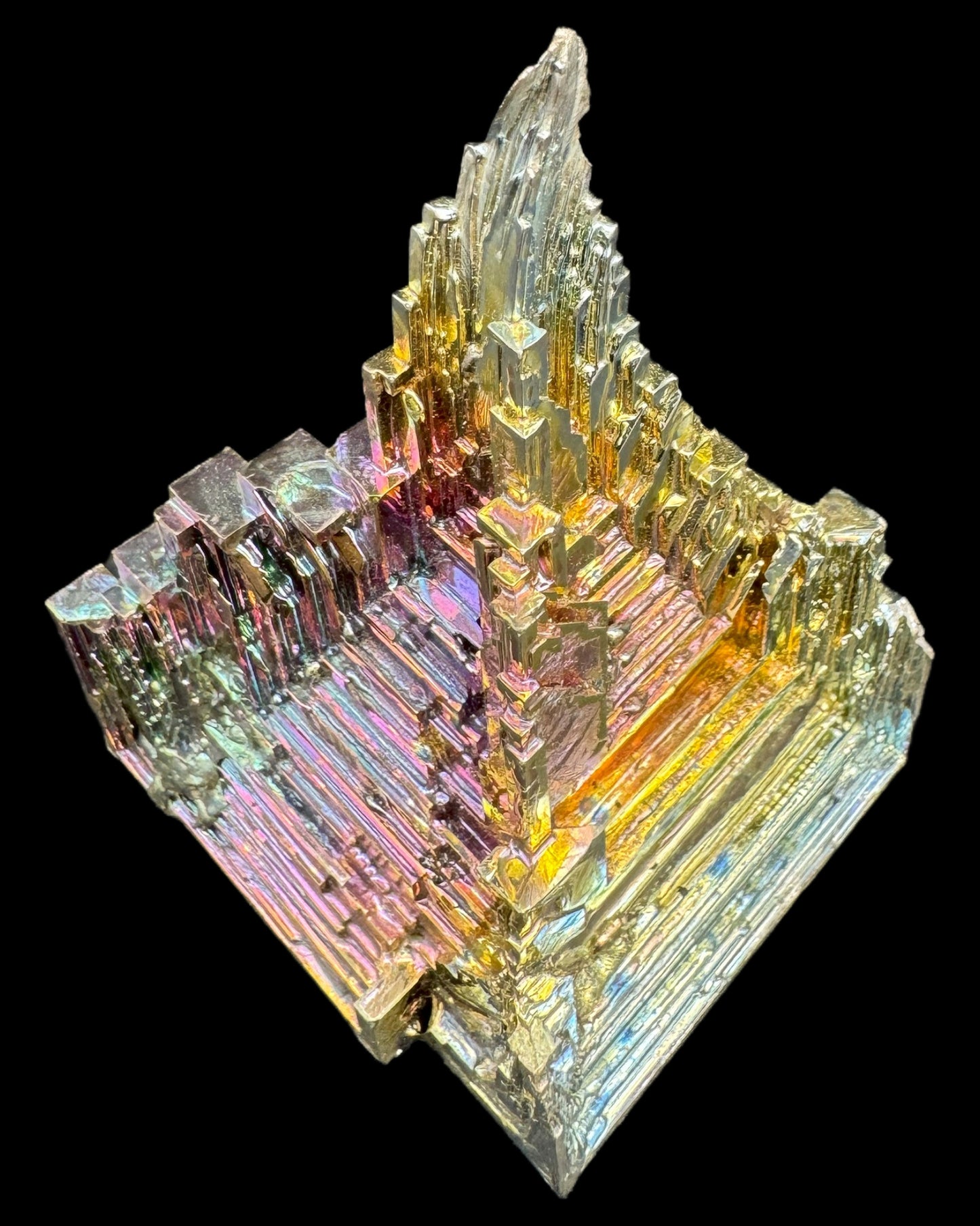 Rainbow Bismuth Crystal (110g+) 