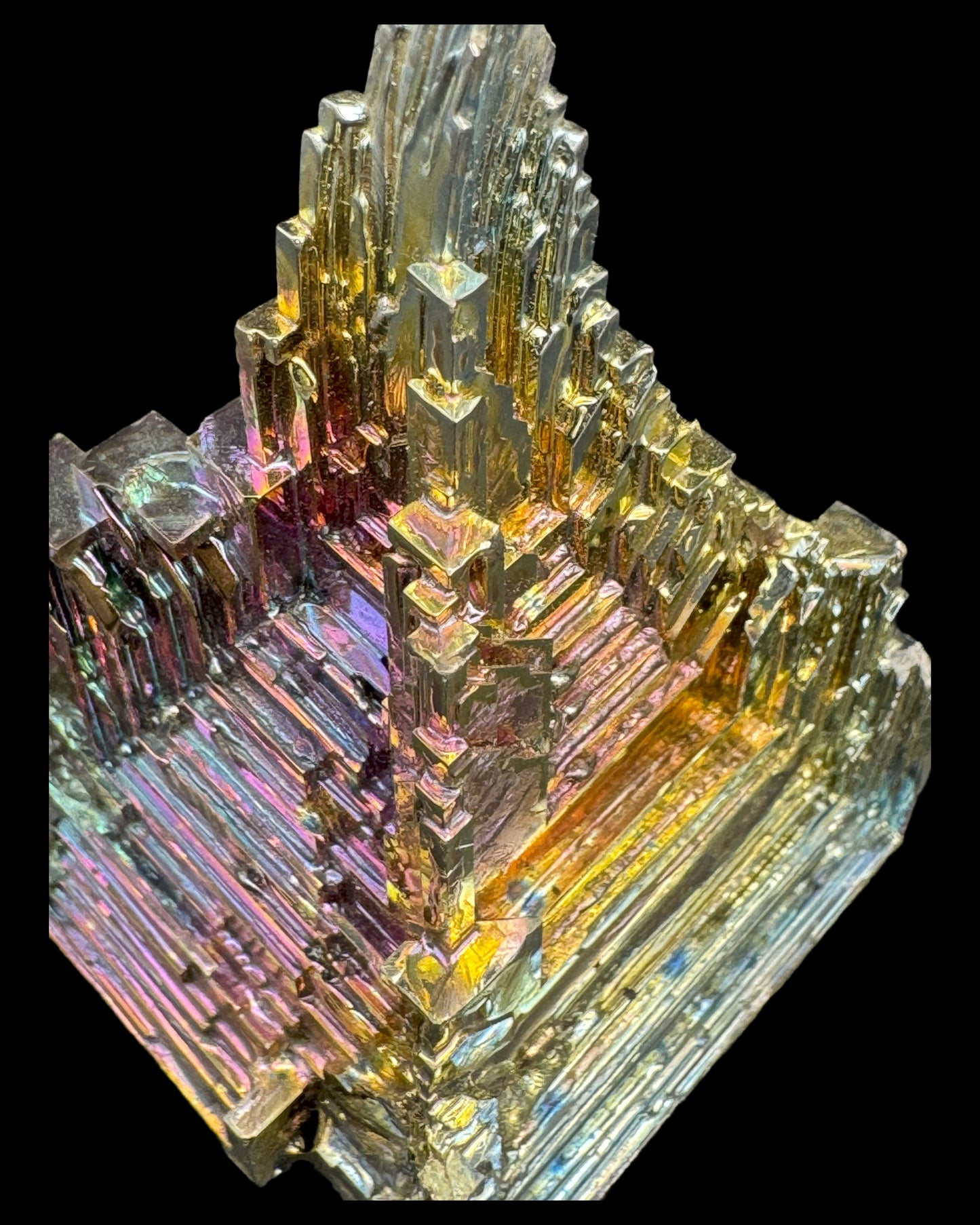 Rainbow Bismuth Crystal (110g+) 