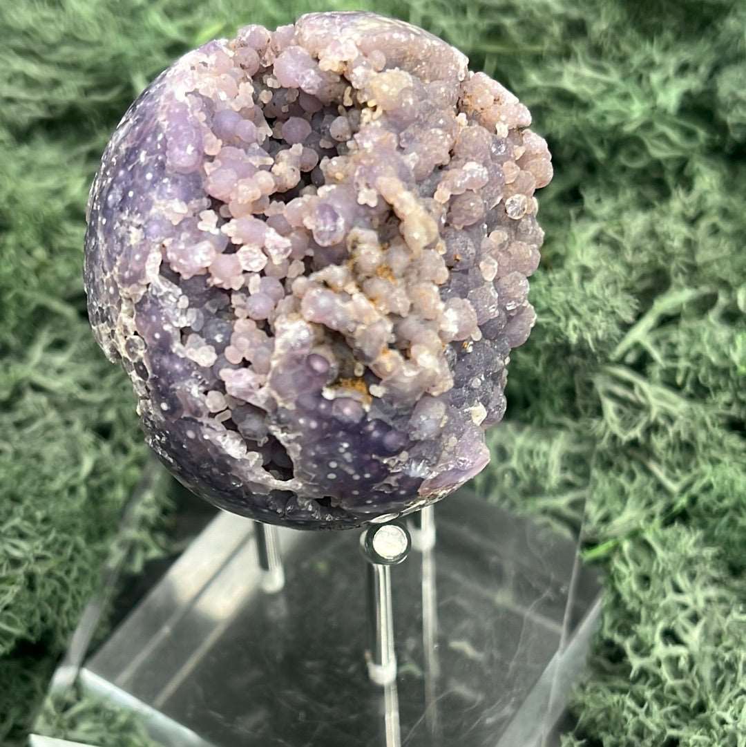 Deko: Trauben Achat Druzy Kugeln aus Indonesien  (127g) - schönes violett, viele Druzys