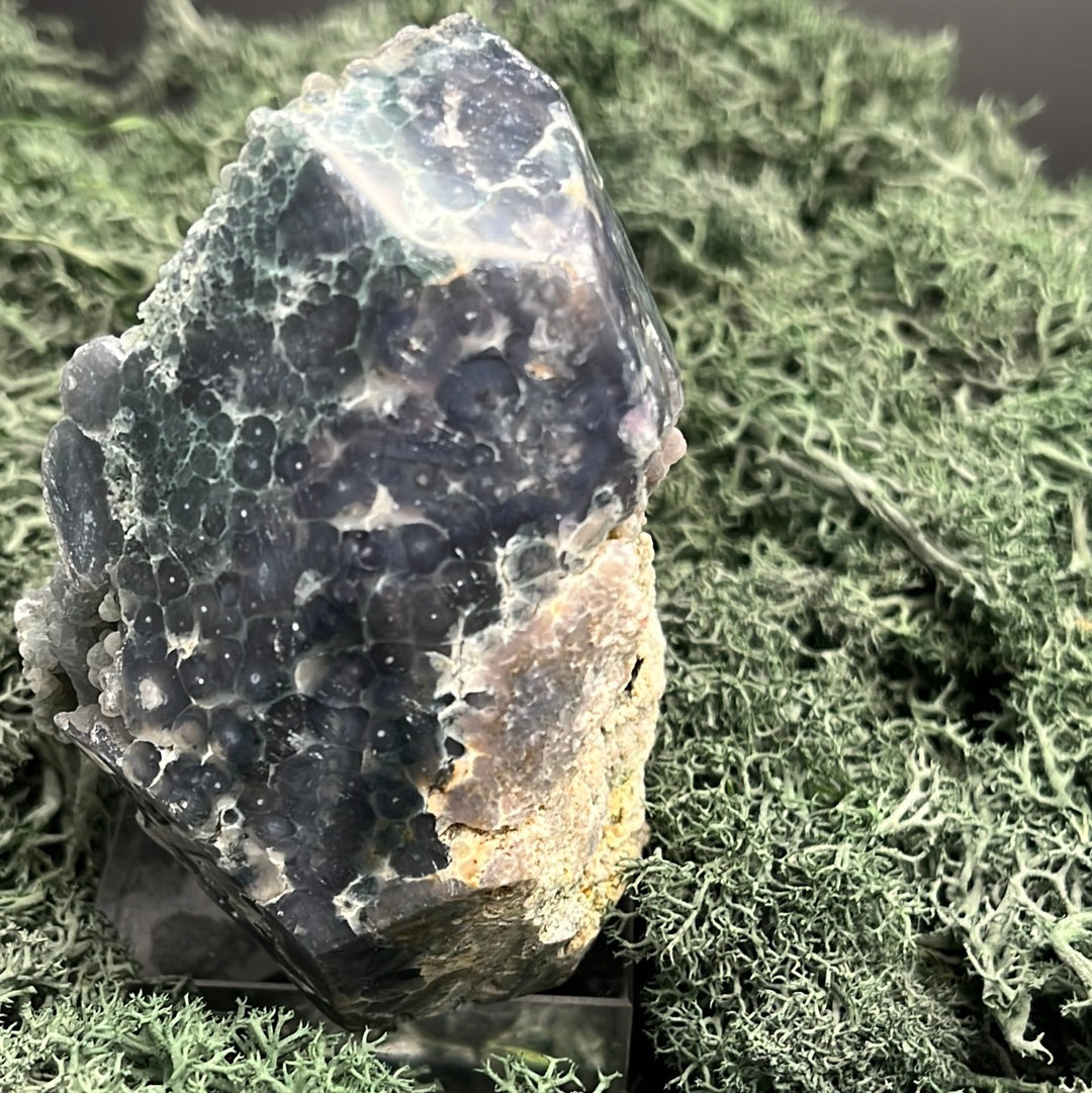 Trauben Achat Freeform aus Indonesien  (279g) - mit violetten und grünlichen Trauben - crystal paradise