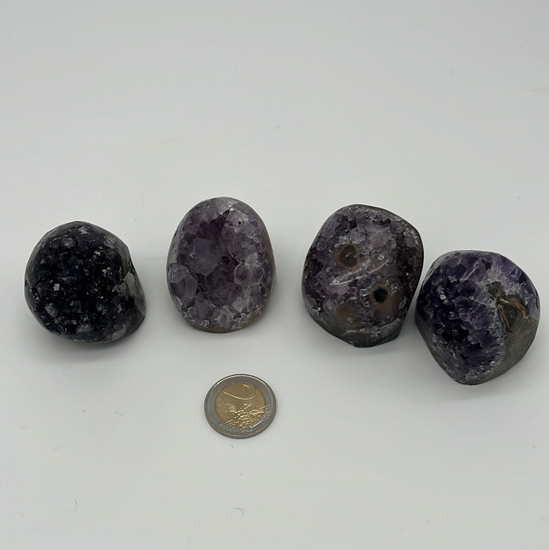 Amethyst Druse achatisiert aus Uruguay - verschiede Größen - schönes violett! - crystal paradise