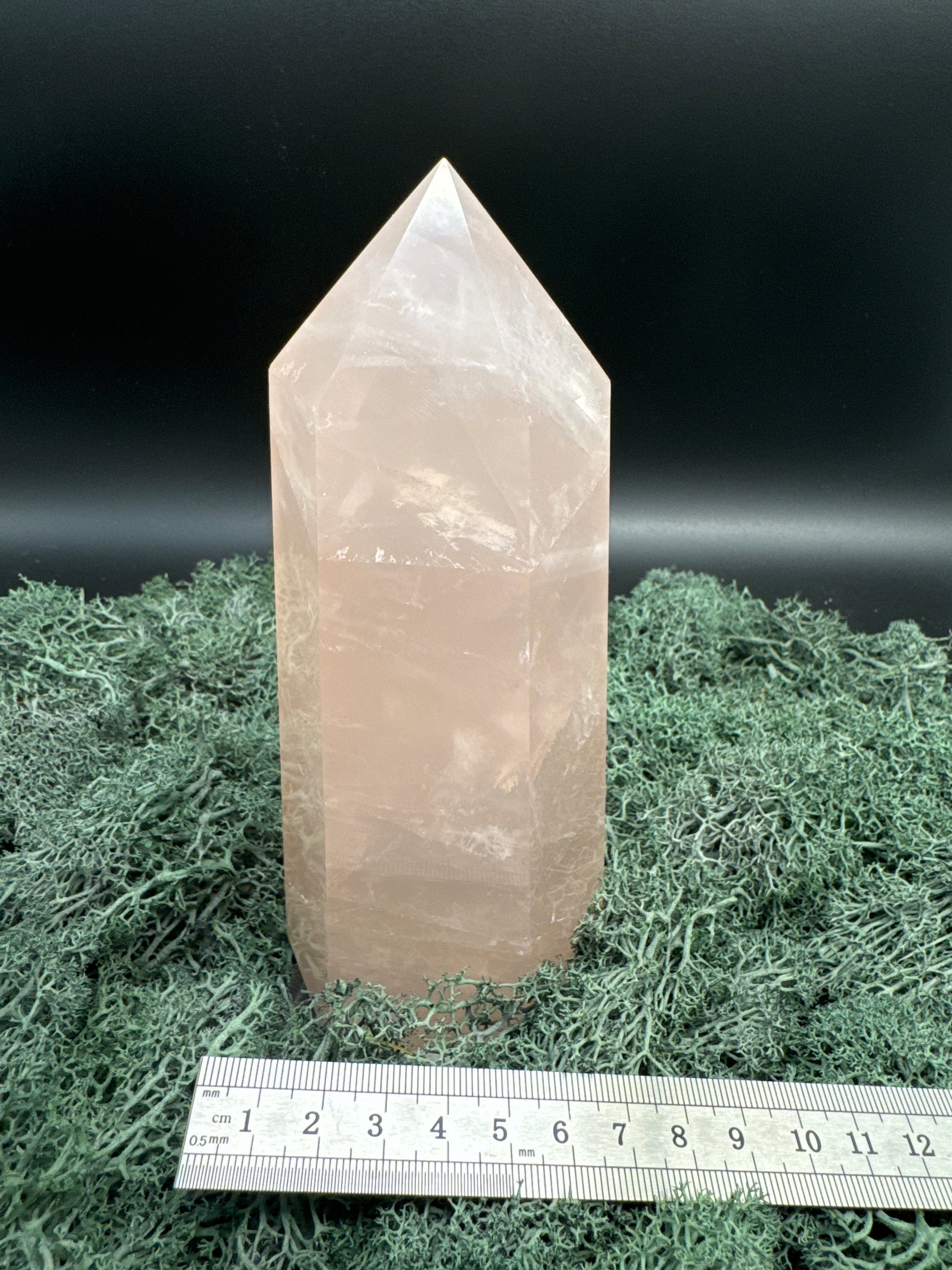 Rosenquarz Obelisk (rosa transparent)- 1 Stück - crystal paradise