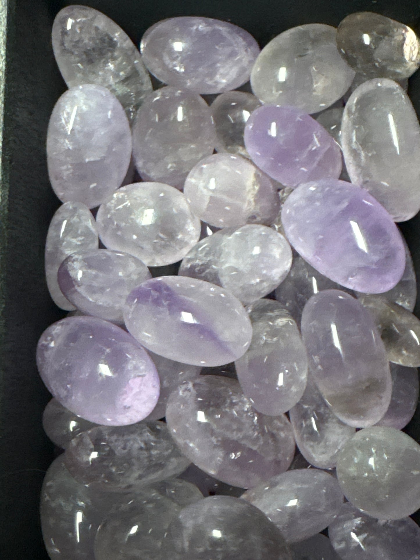 Crystal Power - Amethyst Perlen/Trommelware hell - crystal paradise