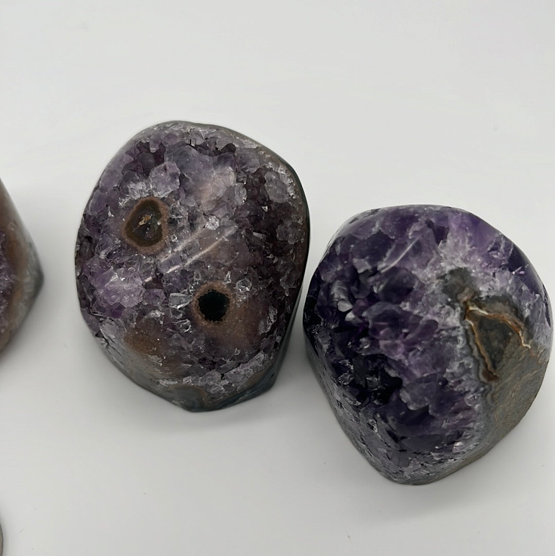 Amethyst Druse achatisiert aus Uruguay - verschiede Größen - schönes violett! - crystal paradise