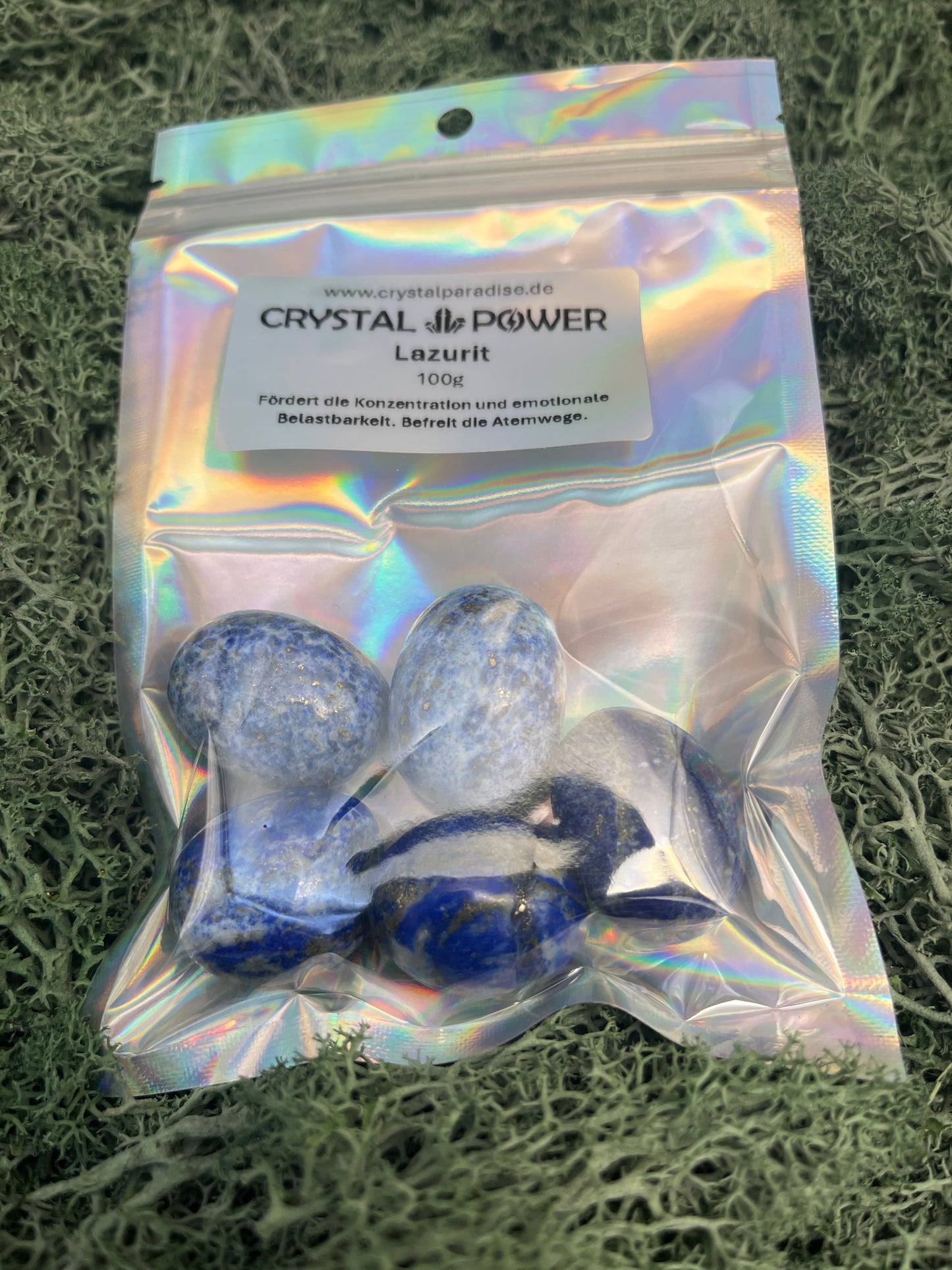 Crystal Power - Lazurit 100g - Fördert dei Konzentration und emotionale Belastbarkeit - crystal paradise