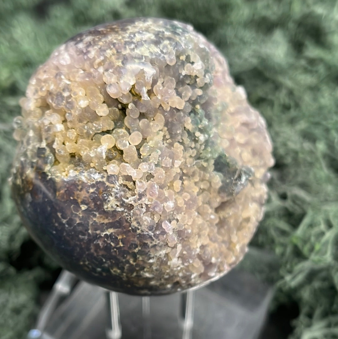 Trauben Achat Druzy Kugeln aus Indonesien  (243g) - schönes violett - crystal paradise