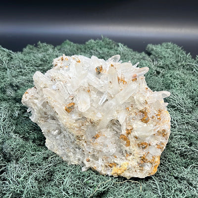 Pyrit an Bergkristall aus Indonesien (1235g) - Grossstufe - Schöne grosse Kristallspitzen - crystal paradise