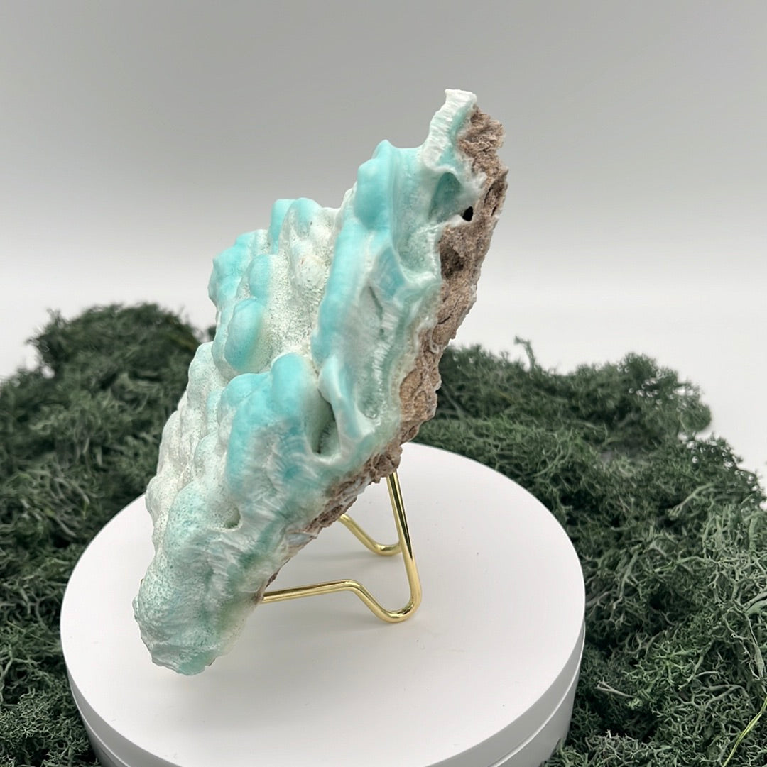 Goldener Ausstellungsständer aus Metall für Mineralien in Vitrinen - verschiedene Größen - crystal paradise