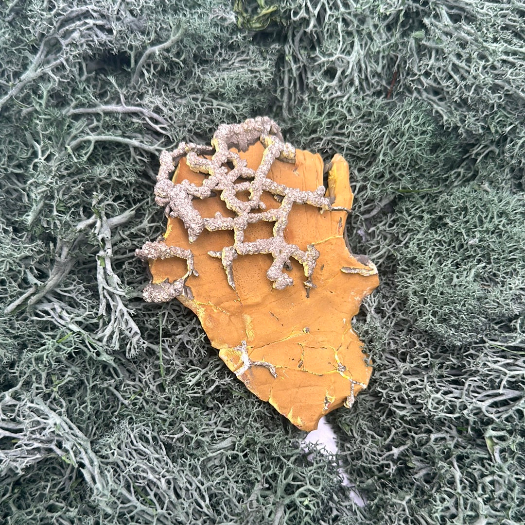 Pyrit auf gelber Matrix aus Mansehra / Pakistan (111g) - crystal paradise