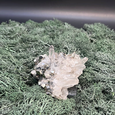 Pyrit an Bergkristall aus Indonesien (224g) - Schöne Kristallspitzen - crystal paradise