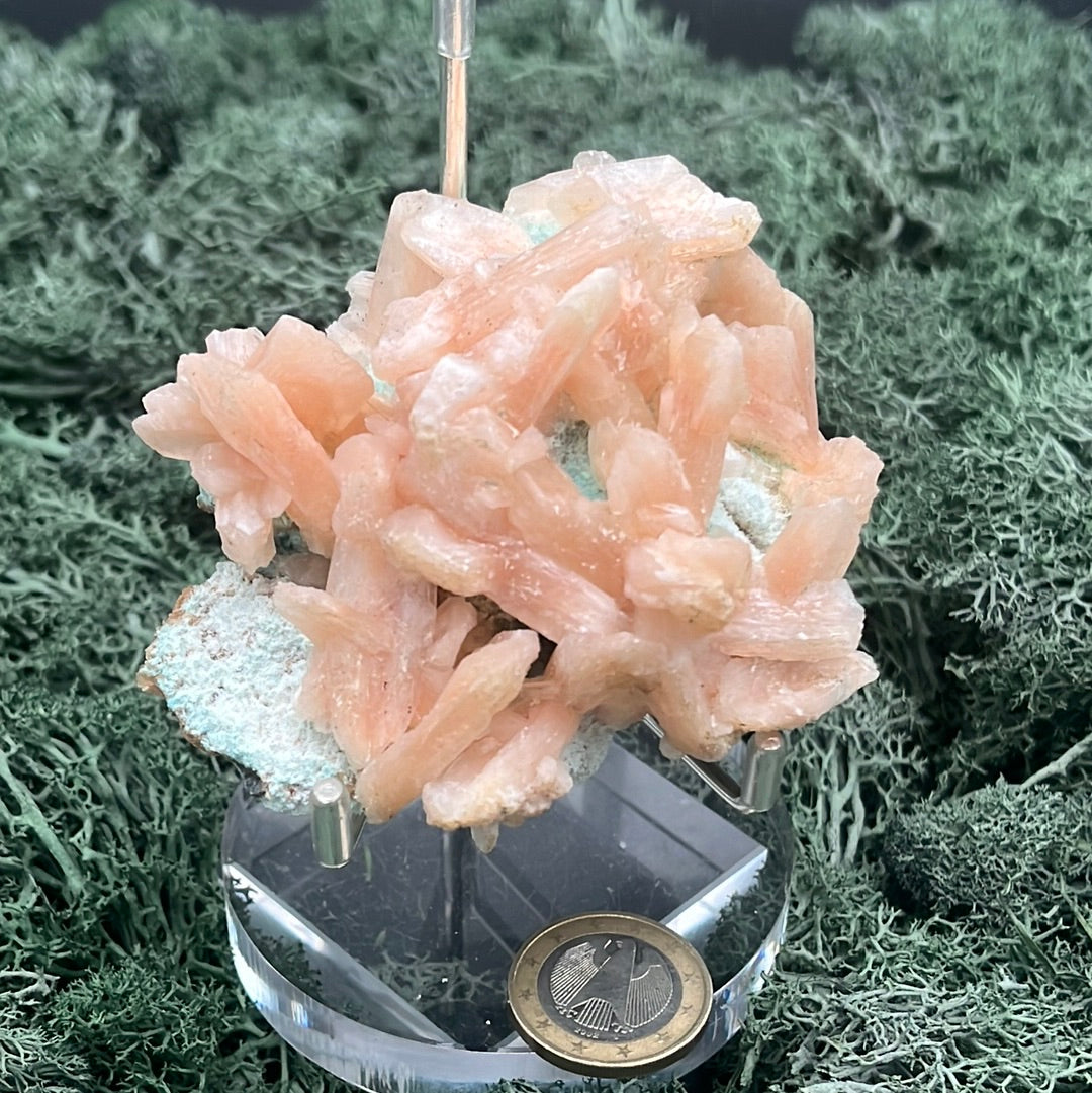 Stilbit Cluster Handstufe auf Zeolith aus Indien (147g) - viele grosse Kristalle - crystal paradise