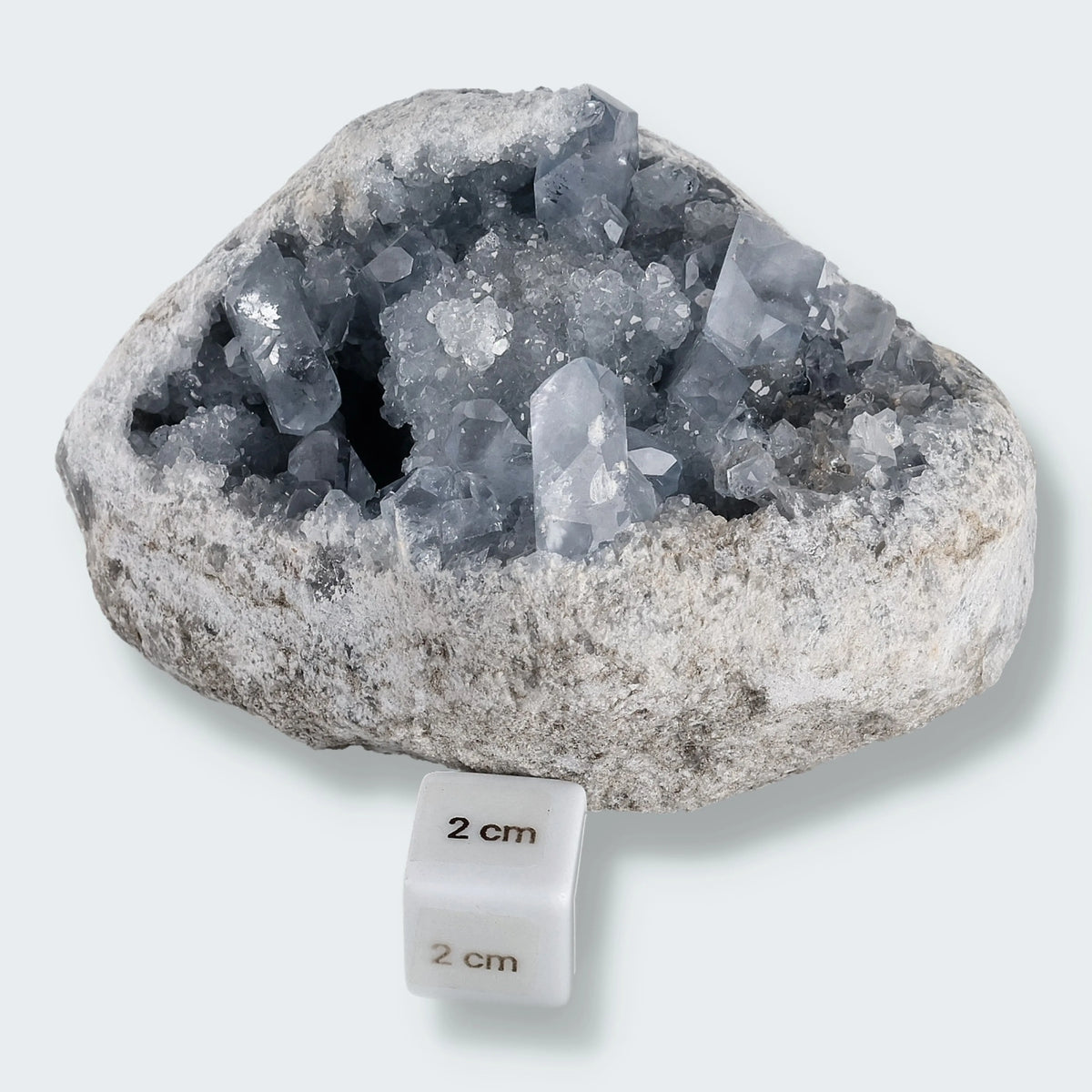Celestin Geode aus Madagaskar (1237g)