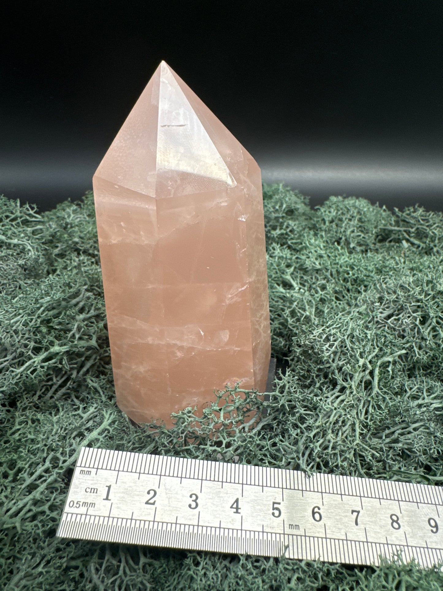 Rosenquarz Obelisk (rosa transparent)- 1 Stück - crystal paradise