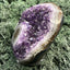 Achatisierter Amethyst Druse aus Uruguay (517g) - schönes violett!