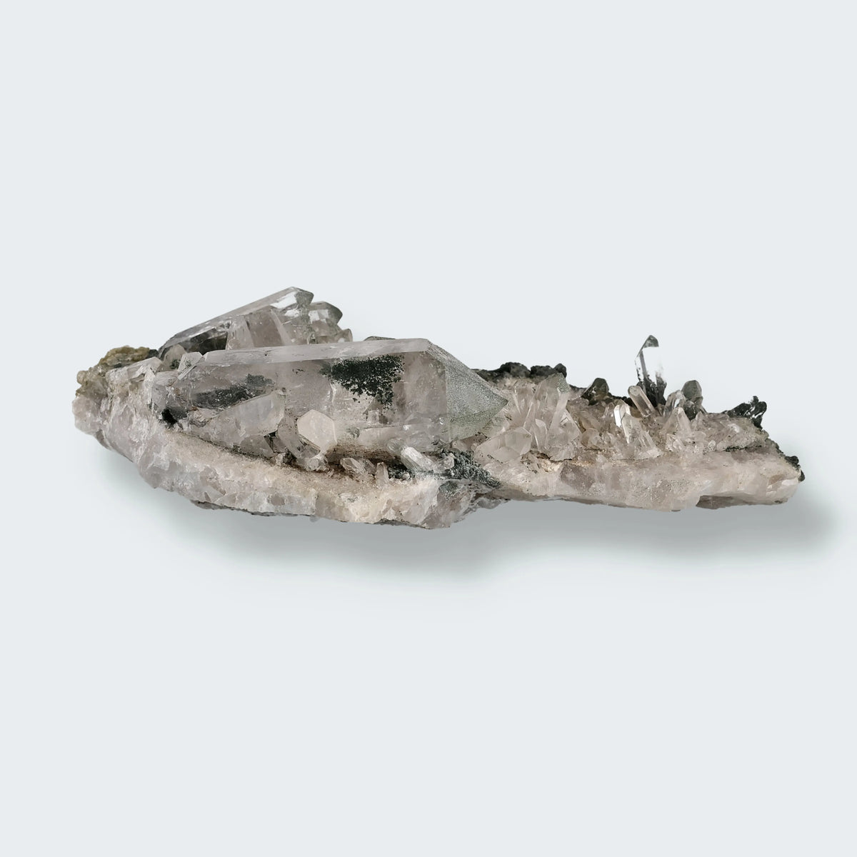Epidot und Bergkristall aus der Schweiz (866g)